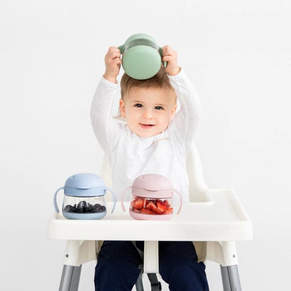 Ubbi Airtight Snack Container for Kids - BPA-Free, Leak-Proof Food Storage with Locking Lid - Perfect for School Lunches, Travel & On-the-Go Snacks