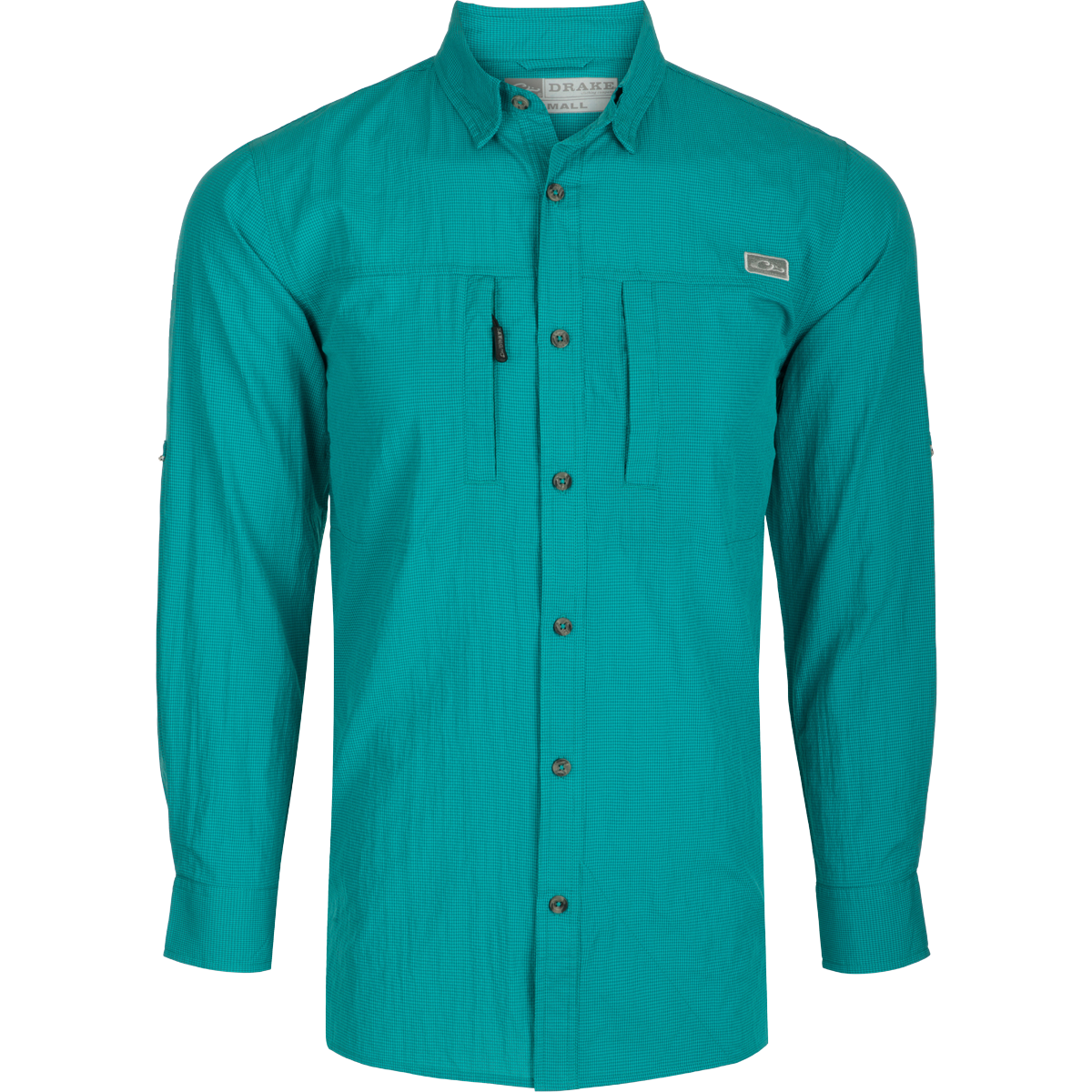 Classic Seersucker Long Sleeve Mini Check Shirt for Men - Casual Summer Wear, Office Outfit & Vacation Style