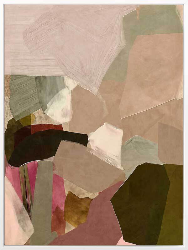 Deconstructed Desert II Canvas Art Print - Modern Abstract Wall Decor for Living Room, Bedroom & Office - Perfect for Home & Office Decor