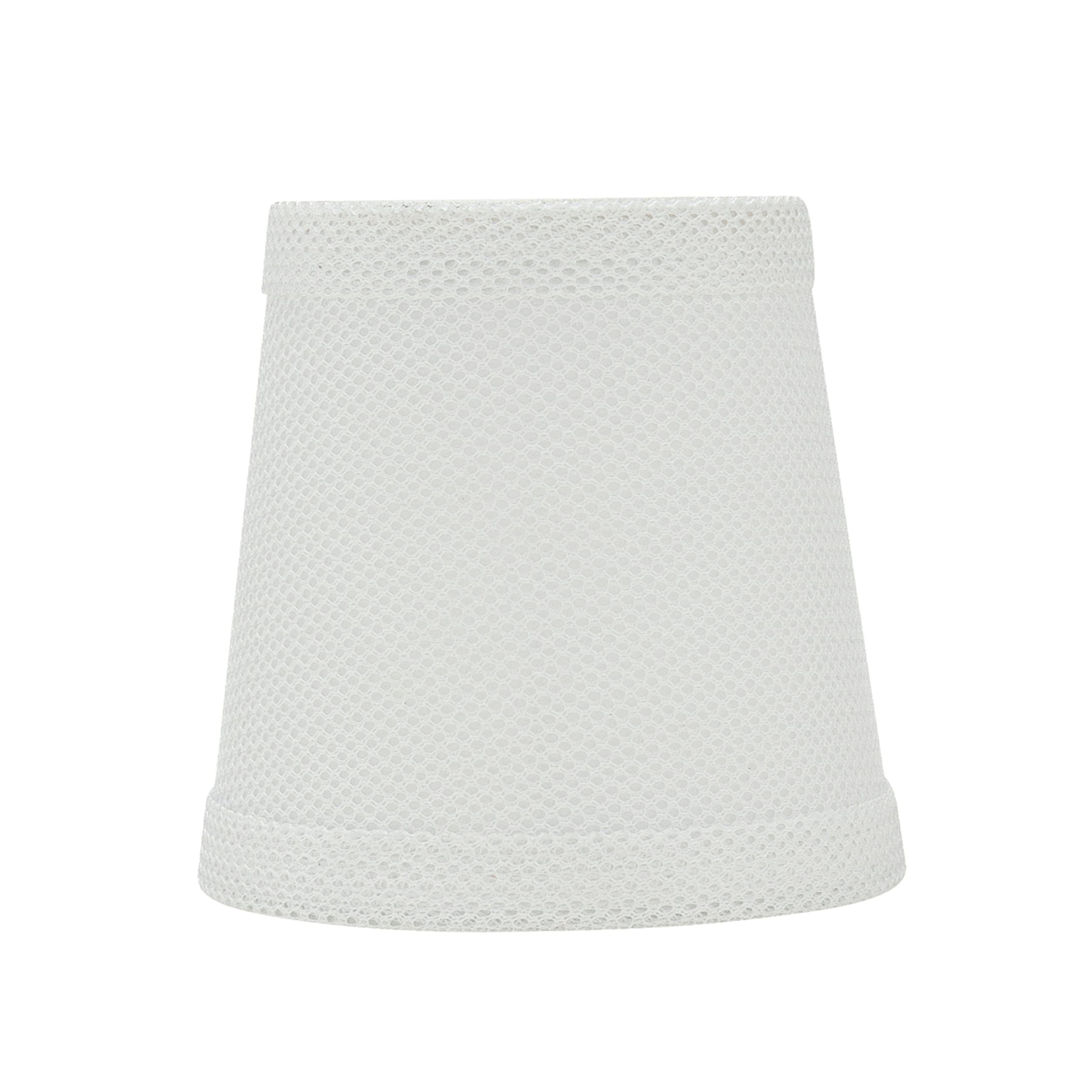 Aspen Creative 32718-9 Small Hardback Empire Shape Chandelier Clip-On Lamp Shade Set (9 Pack) - White Transitional Design, 4