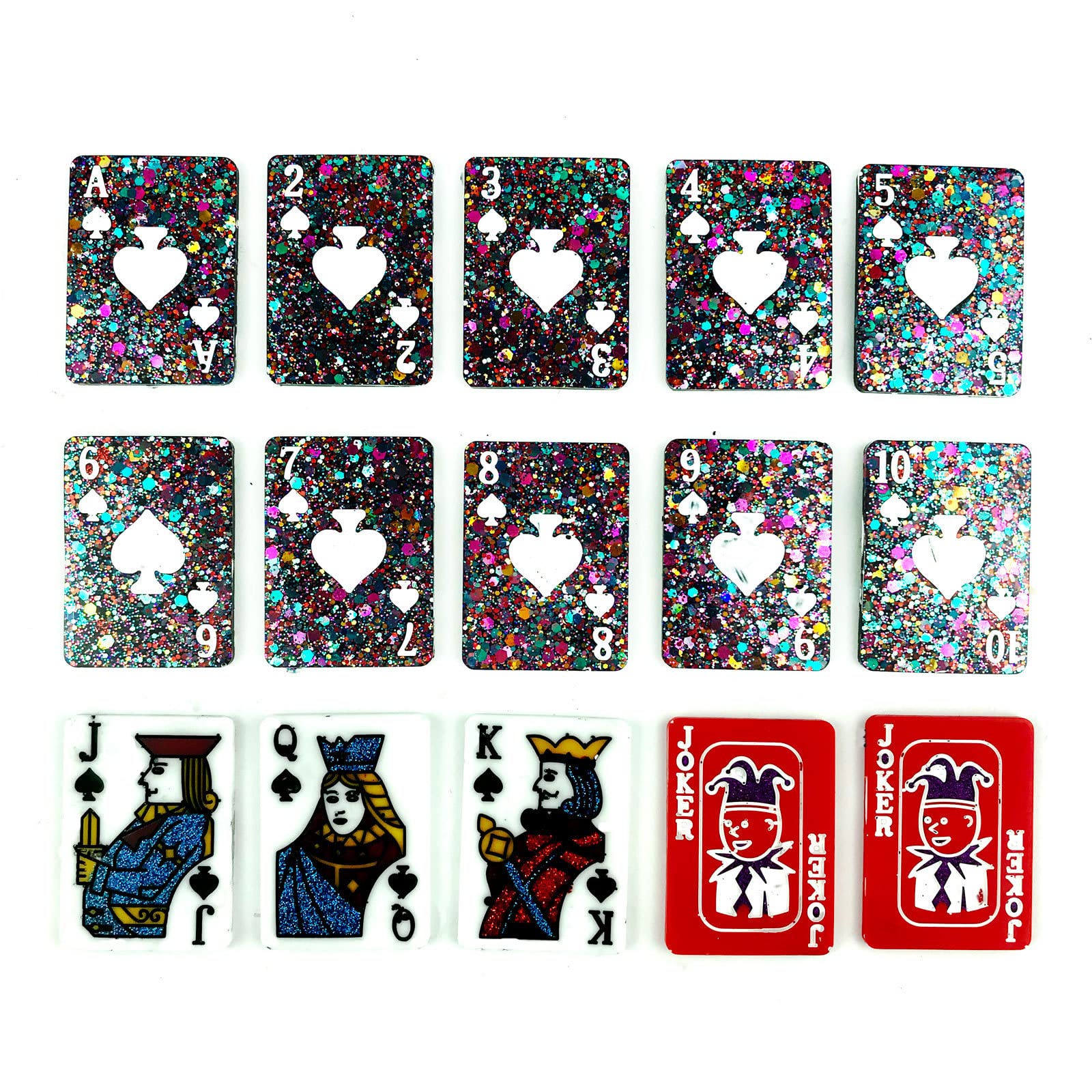 Premium Playing Card Resin Molds - 4PCS Large Silicone Casting Molds Kit for DIY Unique Playing Cards, Perfect for Epoxy Resin Art, Jewelry Making & Gift Crafting