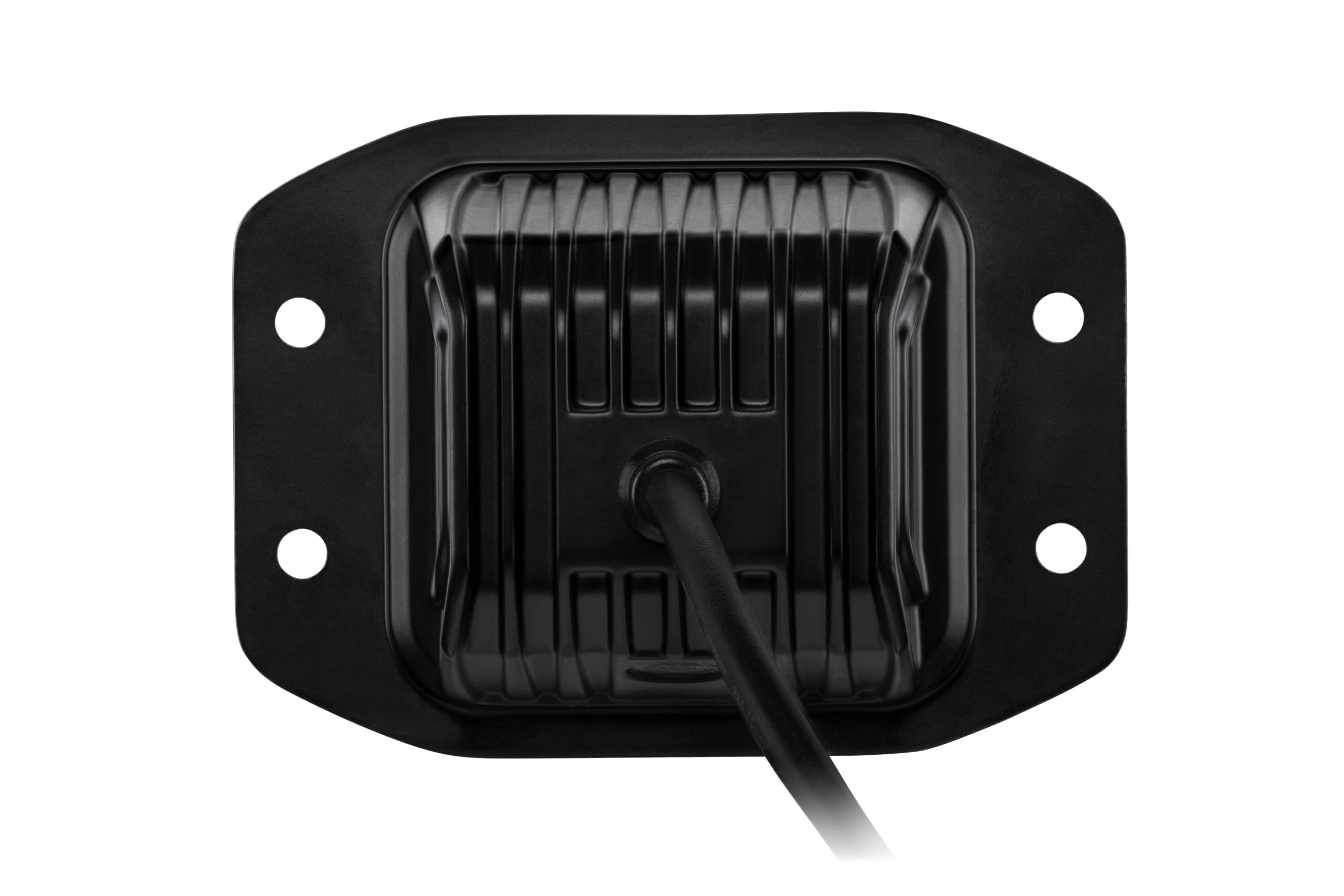 HELLA Black Magic LED 3.2 Inch Cube Flush Mount Kit - High Performance Off-Road LED Flood Light with Wiring Harness - for Pickup Trucks, ATV, SUV, 4x4, Jeep, Tractors (358176831) - Perfect for Off-Roading, Camping & Night Driving Adventures