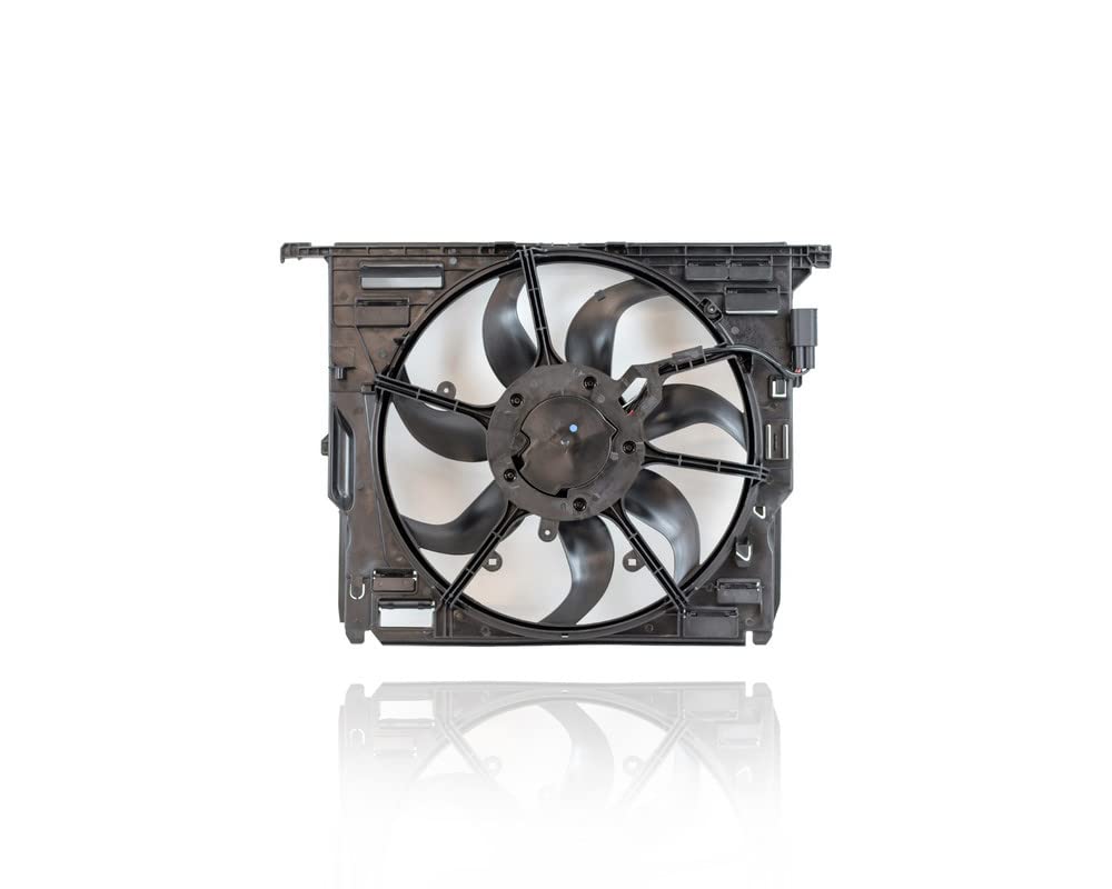 BMW Engine Cooling Fan Assembly 400W - Compatible with 2011-2012 528i Sedan 3.0L & 7-Series Hybrid | Replacement for CH4050124, Part# 17428509740 | High-Performance Cooling for Hot Weather & Heavy Traffic Driving