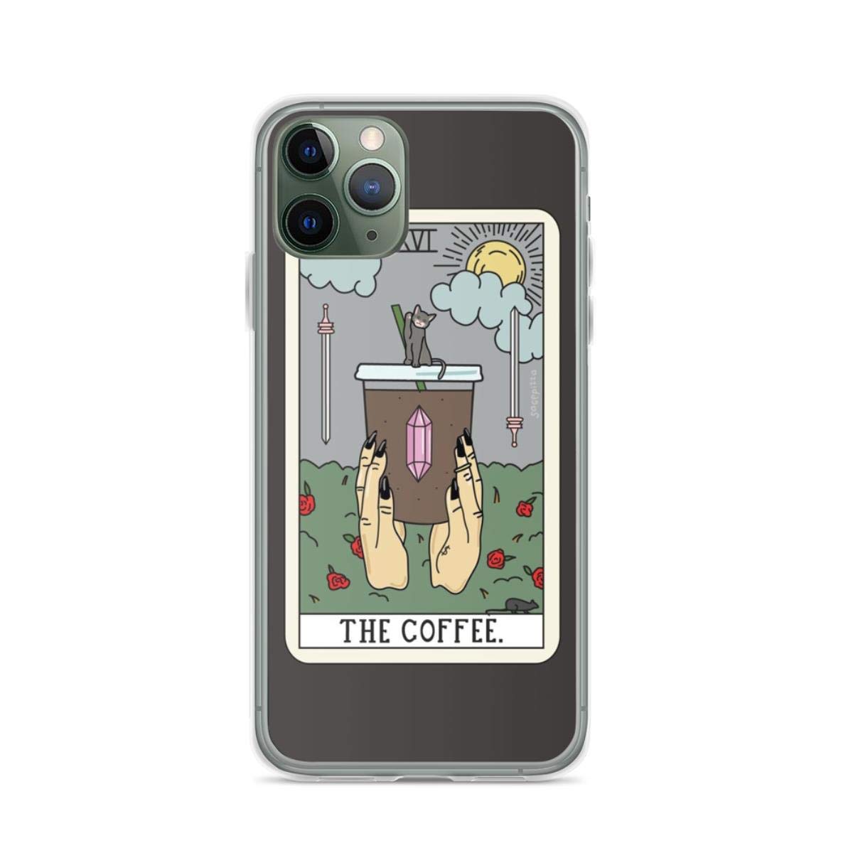 Black Coffee Themed Reading Book Design Phone Case for iPhone 15 14 13 12 11 X Xs Xr 8 7 6 6s Plus Pro Max - Perfect for Book Lovers, Coffee Enthusiasts & Daily Use