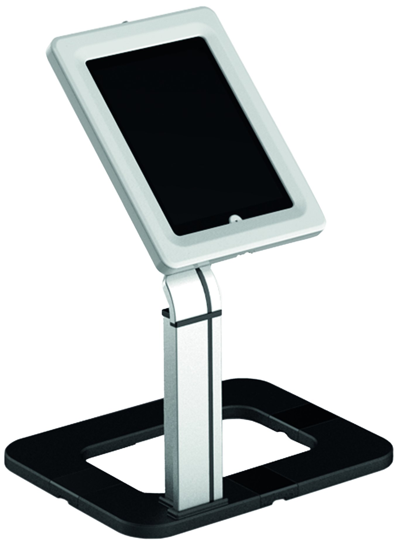 PDS 5500 Universal Tablet Stand for 9.7-10.1 Inch Tablets & Convertible Laptops | Adjustable Height (485mm) & Detachable Case | Black/Silver | Perfect for Home Office, Bedroom & Kitchen Use