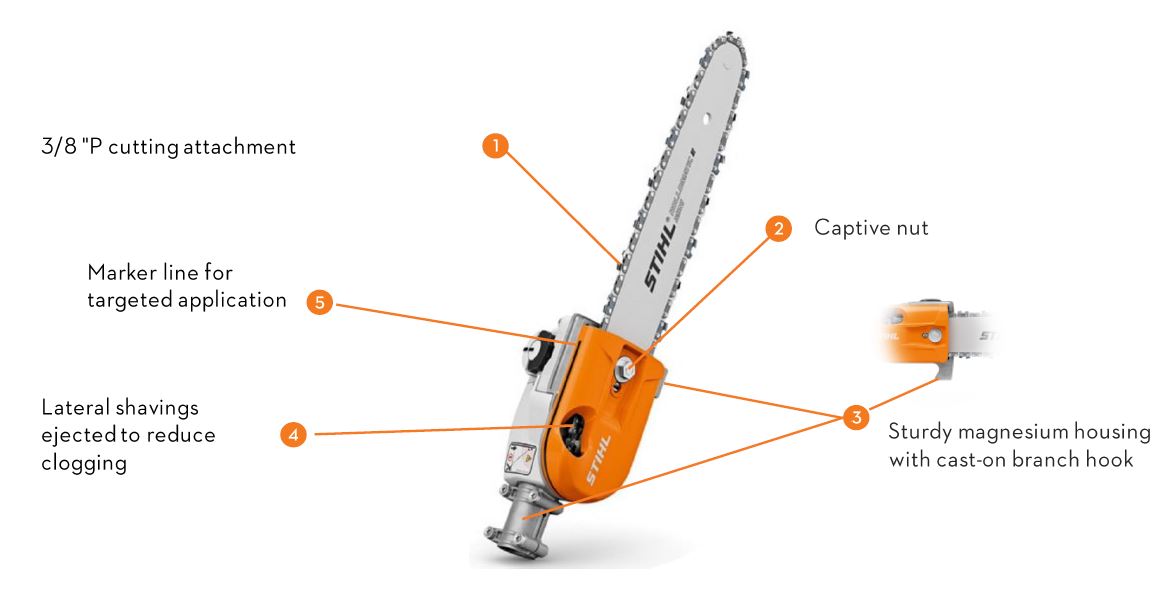 STIHL HT 135 Telescopic Pole Pruner - 12.5 ft Extendable Tree Trimmer with 2-Cycle Engine - Perfect for Tree Branch Cutting, Landscaping & Garden Maintenance