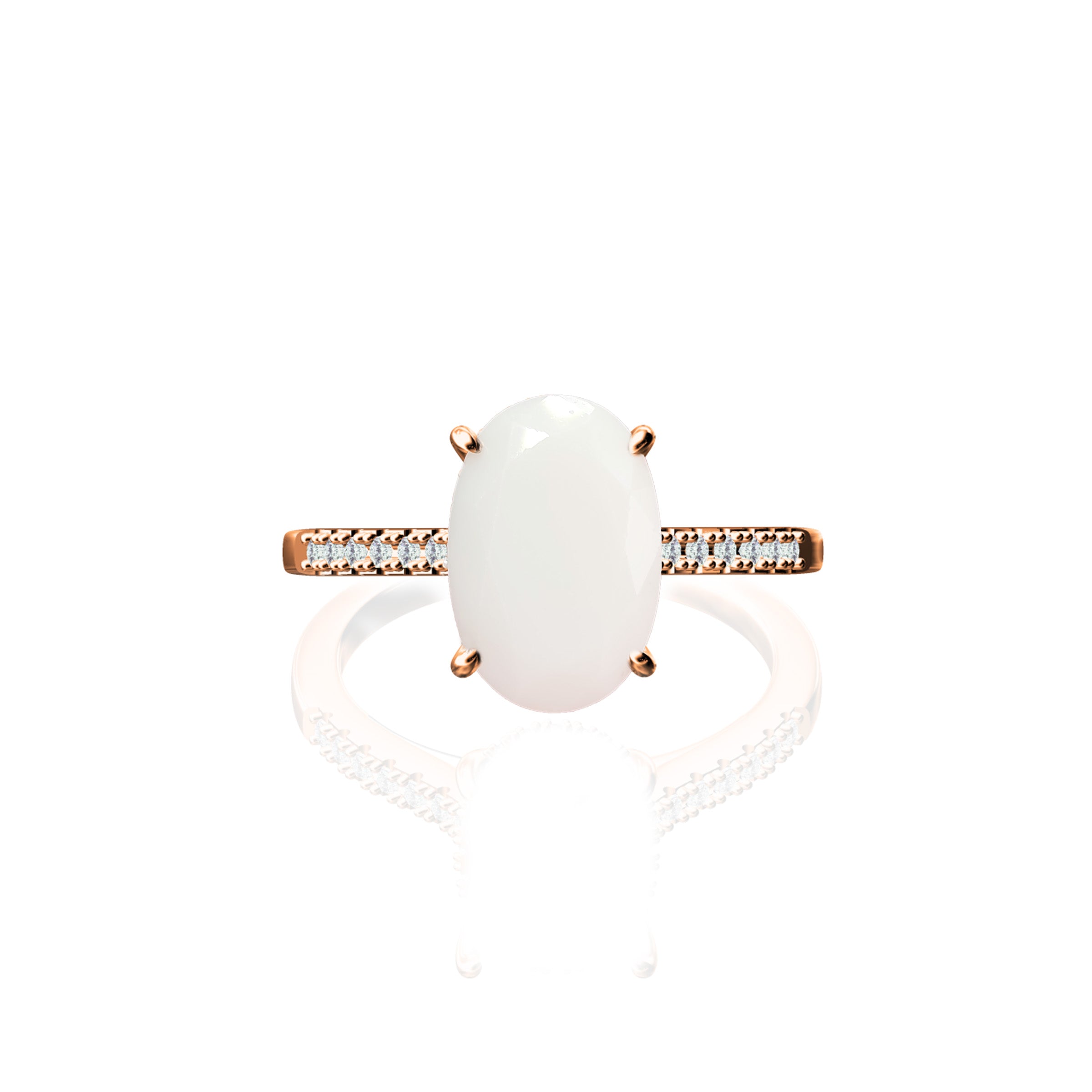 Oval Serenity Breastmilk Ring - Sterling Silver Keepsake Jewelry for Nursing Moms | Perfect Gift for Breastfeeding Mothers & New Moms