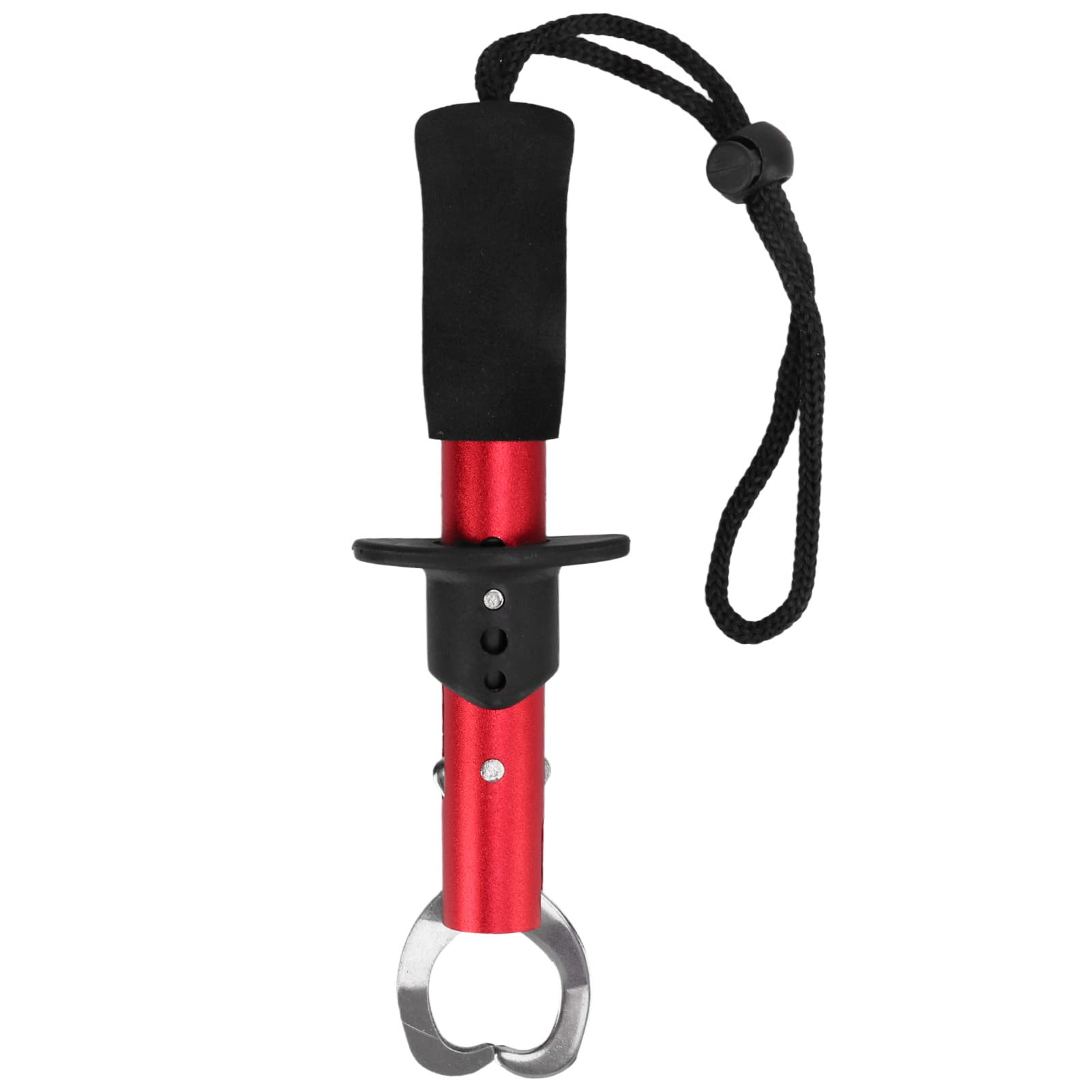 Alomejor Stainless Steel Fish Lip Gripper - Heavy Duty Fishing Tool with Wrist Strap | Perfect for Catch & Release, Bass Fishing, Kayak Fishing & Saltwater Fishing Gear