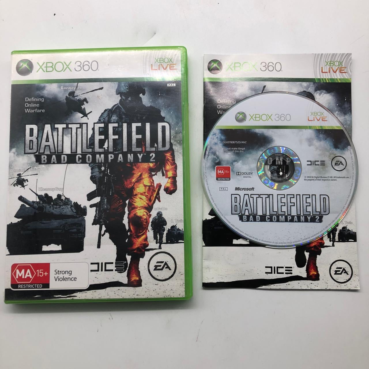 Battlefield Bad Company 2 - Xbox 360 Video Game with Manual (PAL Version) | First-Person Shooter Action Game for Multiplayer & Campaign Mode | Perfect for Gaming Nights & Competitive Play