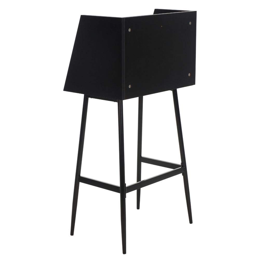 Safavieh Home Xander Modern Black Secretary Desk - Stylish Writing Desk for Home Office, Study & Workspace - Perfect for Small Spaces & Apartment Living