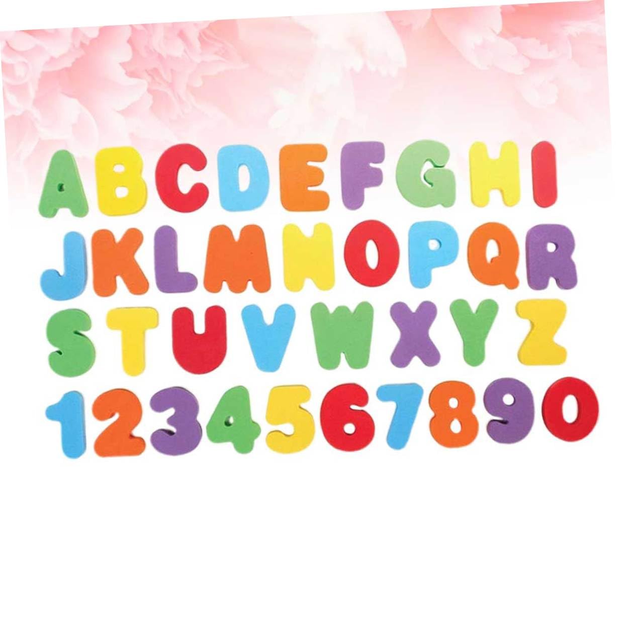 ORFOFE 2 Sets Alphabet & Number Foam Bath Toys for Toddlers - Fun Bathtime Learning Letters A-Z & Numbers 1-10, Non-Toxic Bathing Toys for Kids | Perfect for Early Education & Sensory Play in Tub