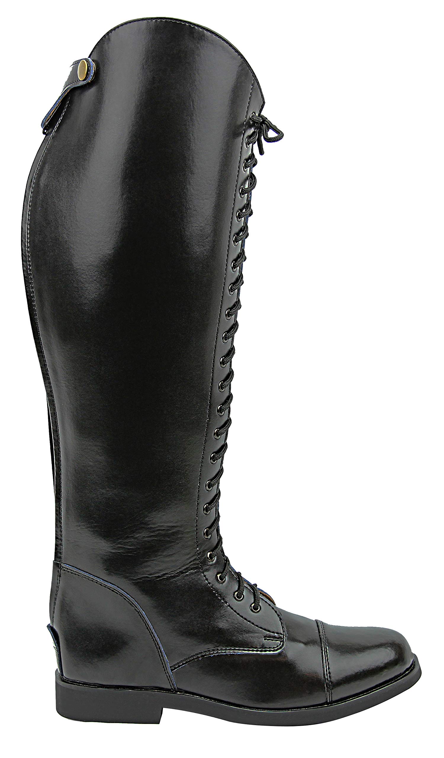 Women's Florence Field Equestrian Riding Boots - Stylish Black Leather Horseback Riding Boots for Ladies | Perfect for Horseback Riding, Countryside Outings & Fashionable Winter Wear