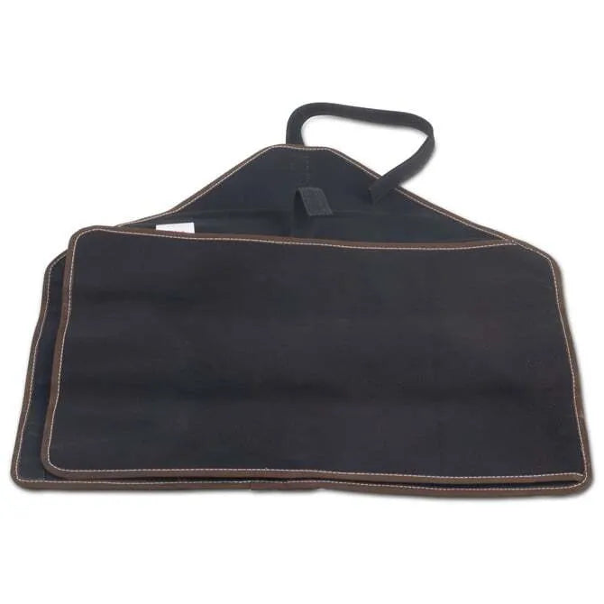Boldric Black Canvas Knife Bag with 6 Pockets - Professional Chef Knife Roll for Kitchen, BBQ, Camping & Culinary School Use
