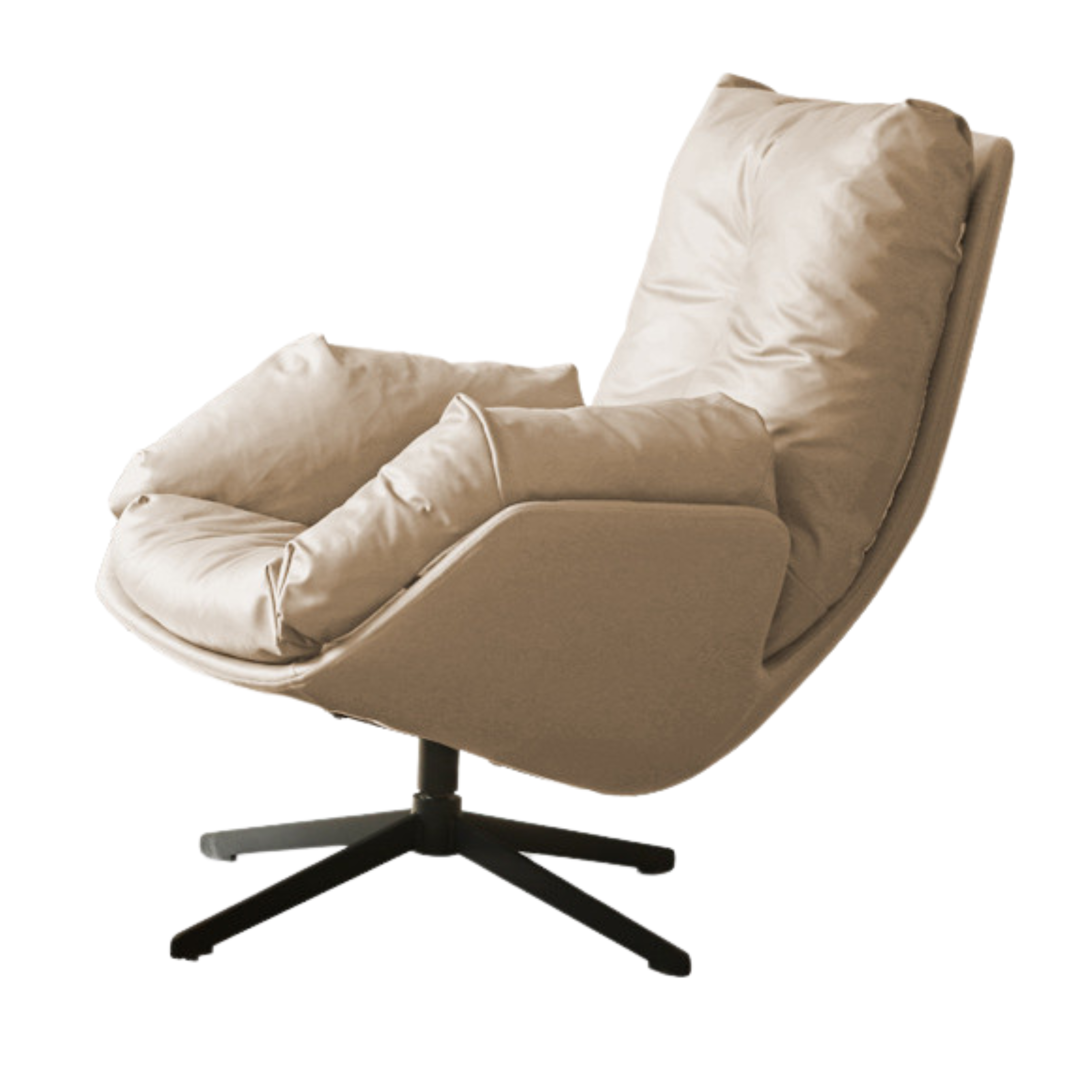 32.7x40.6x35.4 inch / 83x103x90сm / milk tea color / swivel chair