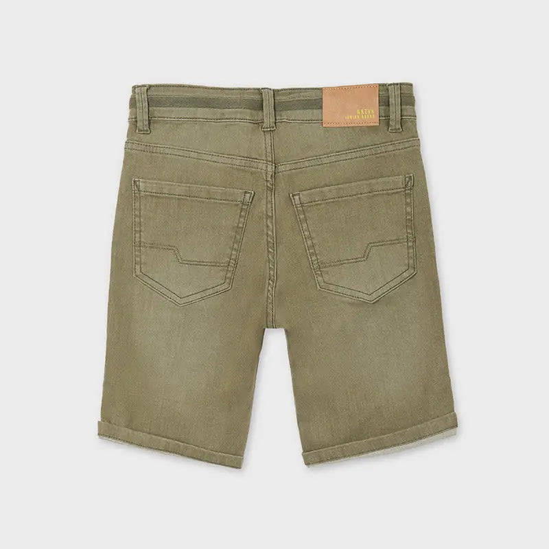 Best Denim Shorts for Teen Boys - Comfortable & Stylish Hunting Green Jeans Shorts - Perfect for Outdoor Adventures, Casual Wear & Summer Fashion