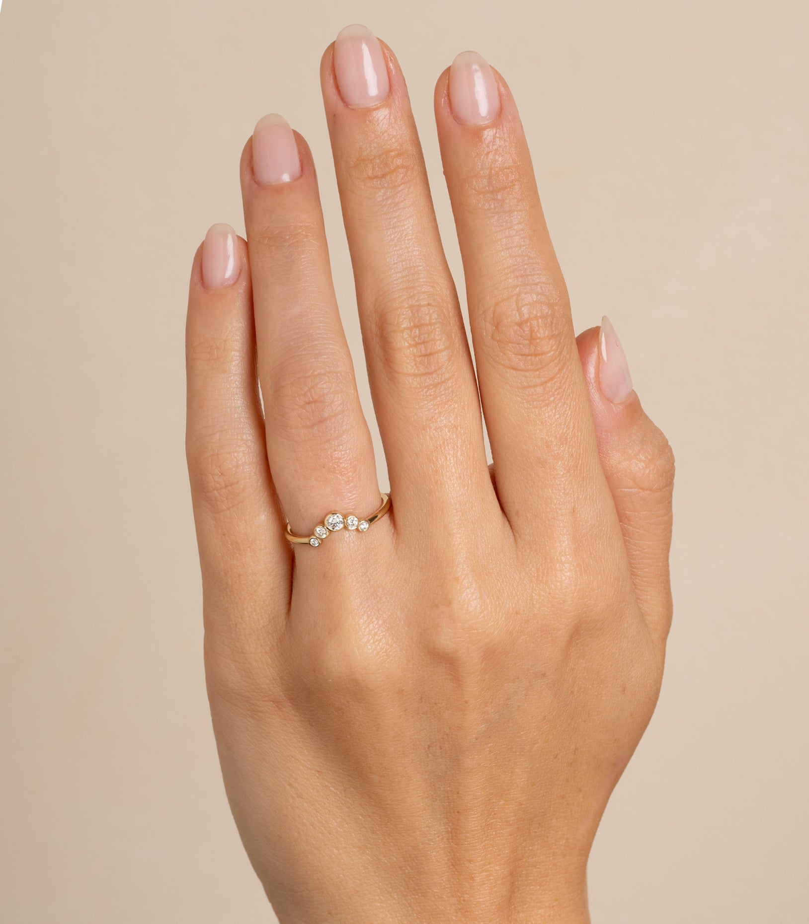 Bezels Sunrise Nesting Band - Stackable Rings for Women, Minimalist Gold & Silver Jewelry Set - Perfect for Layering, Everyday Wear & Special Occasions