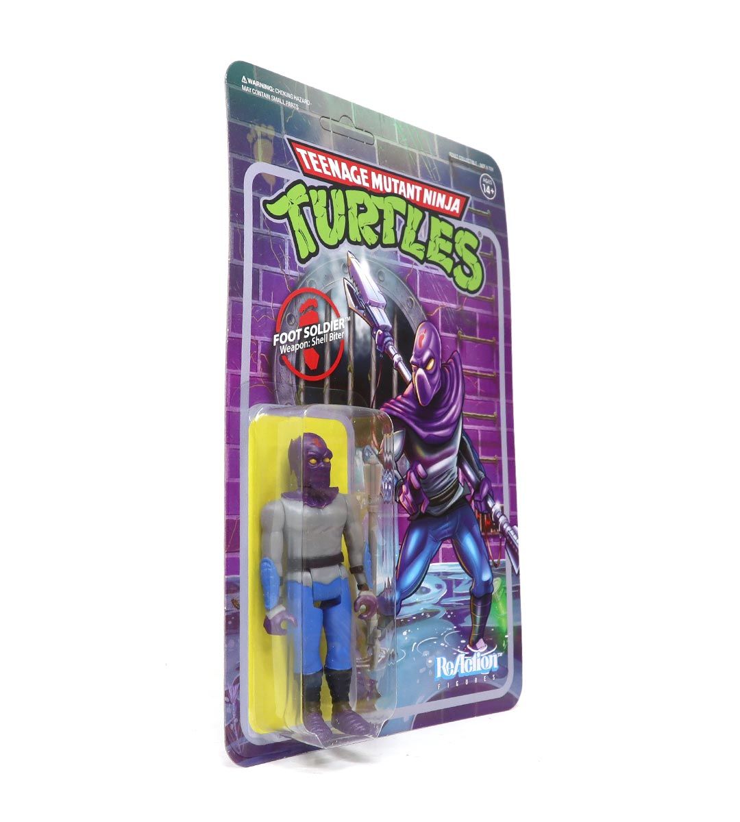 TMNT Foot Soldier ReAction Figure - Teenage Mutant Ninja Turtles Action Figure for Collectors & Fans - Perfect for Display, Play & Nostalgic TMNT Collections