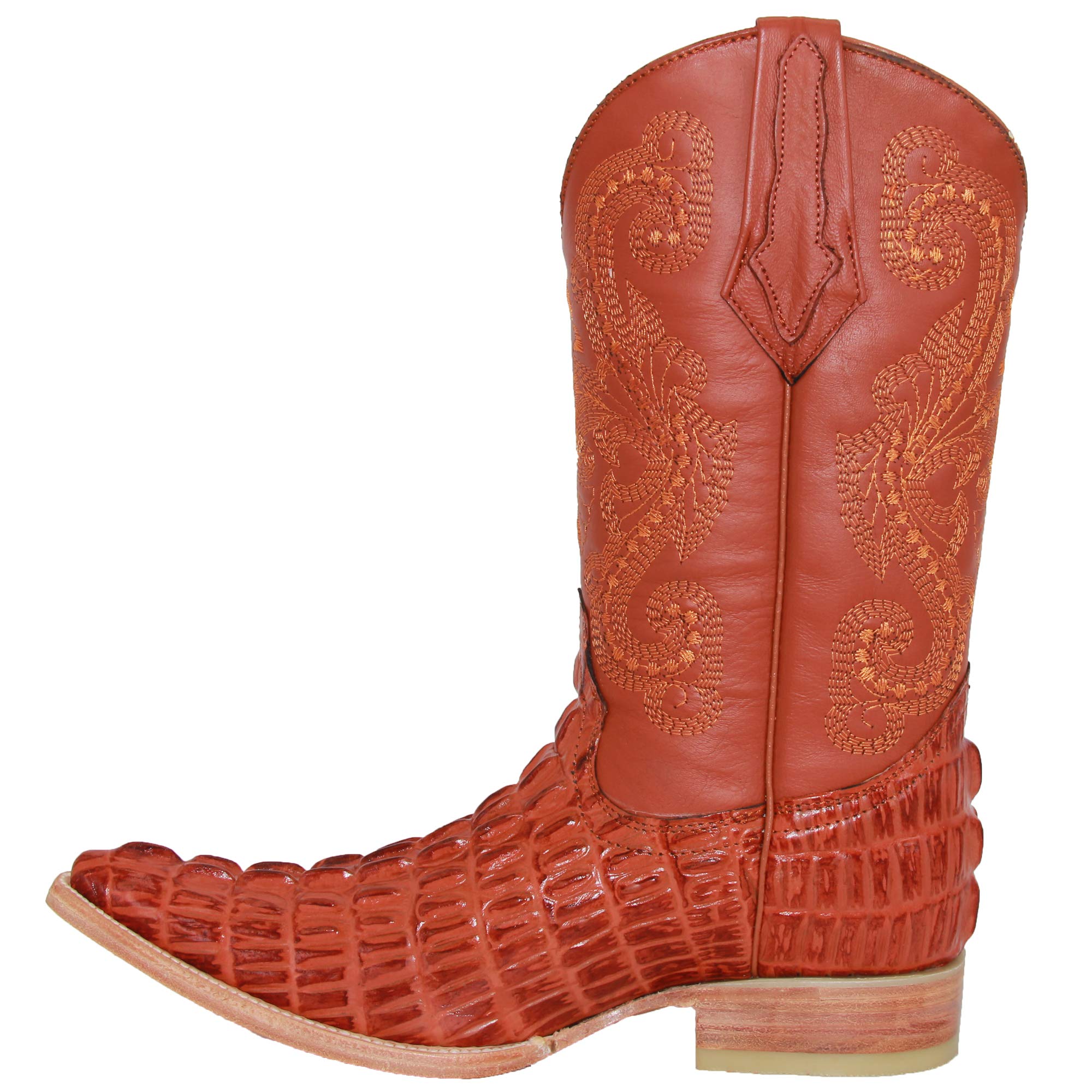 Authentic Men's Leather Cowboy Boots with Alligator Print - Western Style Rodeo Boots for Country Dancing, Horseback Riding & Casual Wear