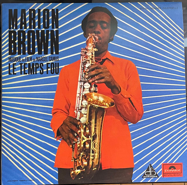 Marion Brown - Le Temps Fou LP Vinyl Record Album (Limited Edition Reissue, Mint Condition) - Perfect for Jazz Collectors & Audiophile Listening Sessions