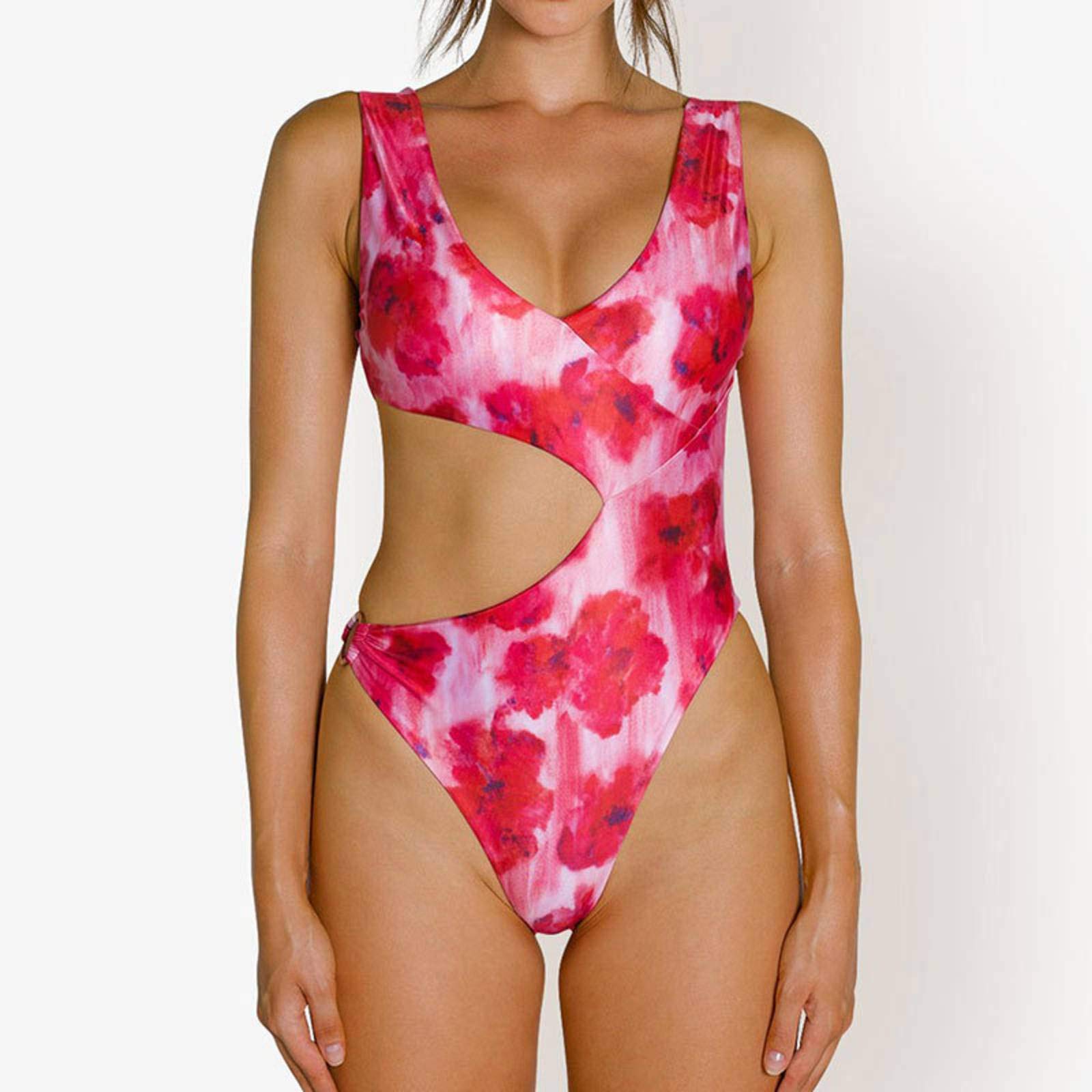 One Piece Swimsuit for Women - Sexy Printed Bikini Swimsuit | Beachwear, Pool Party & Summer Vacation Swimwear