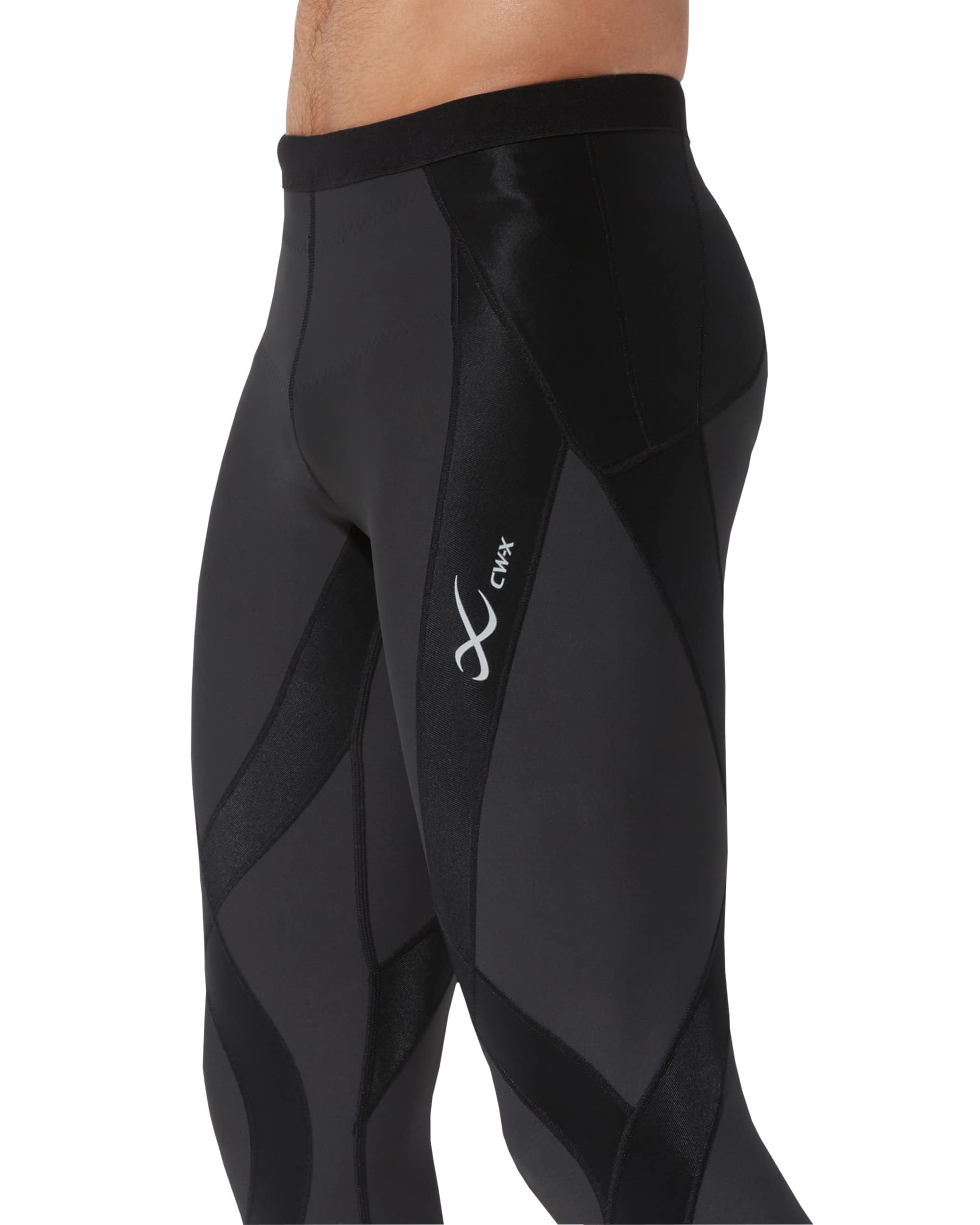CW-X Men's Endurance Generator Insulator 3/4 Compression Tights - Joint & Muscle Support Base Layer for Skiing, Running, Cycling & Cold Weather Workouts
