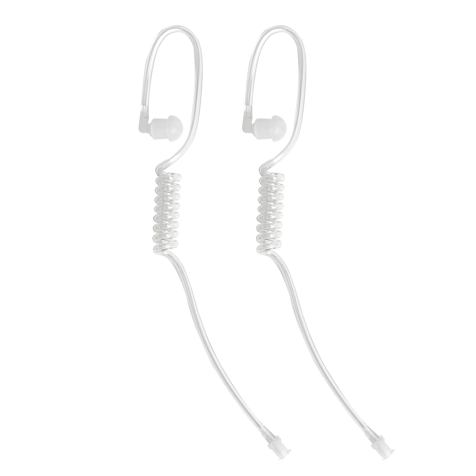 2 Pack Walkie Talkie Earpiece - Acoustic Coil Tube Replacement Headset for Baofeng, Motorola, Kenwood, Retevis & Midland Two-Way Radios | Discreet Spy Game & Security Communication Accessory | Perfect for Outdoor Adventures, Events & Professional Use