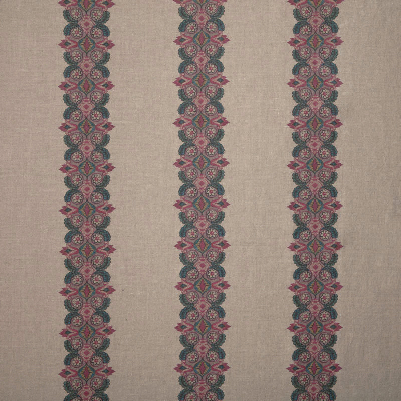 Balazuc Morocco Stripe Linen Tablecloth - Natural Cotton Blend for Dining & Kitchen Decor - Perfect for Farmhouse, Rustic, and Boho Style Home Decor