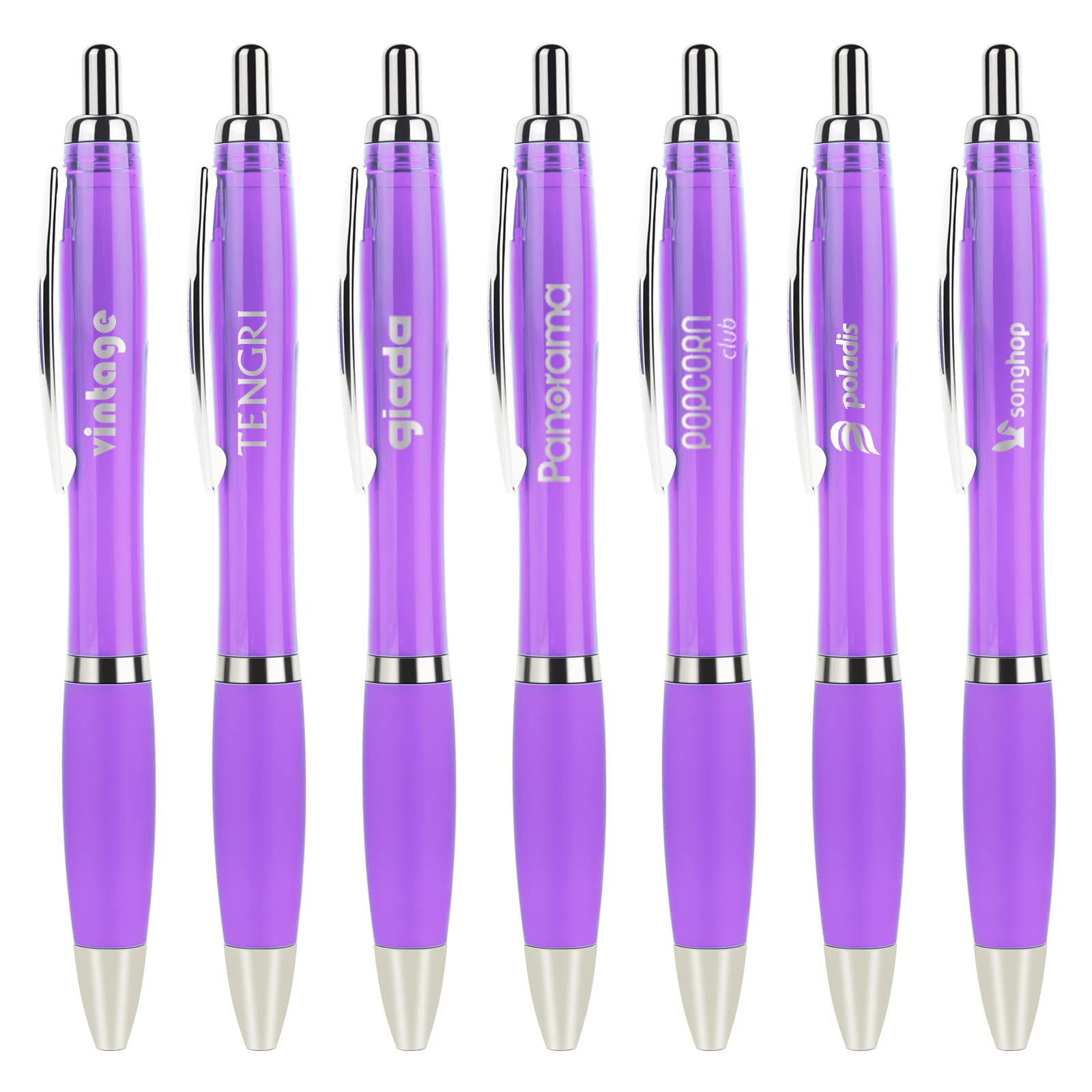 Custom Printed Ballpoint Pens Bulk - Personalized Click Action Pens with Your Logo, Name, or Message - Ideal for Corporate Gifts, Promotional Events & Branding