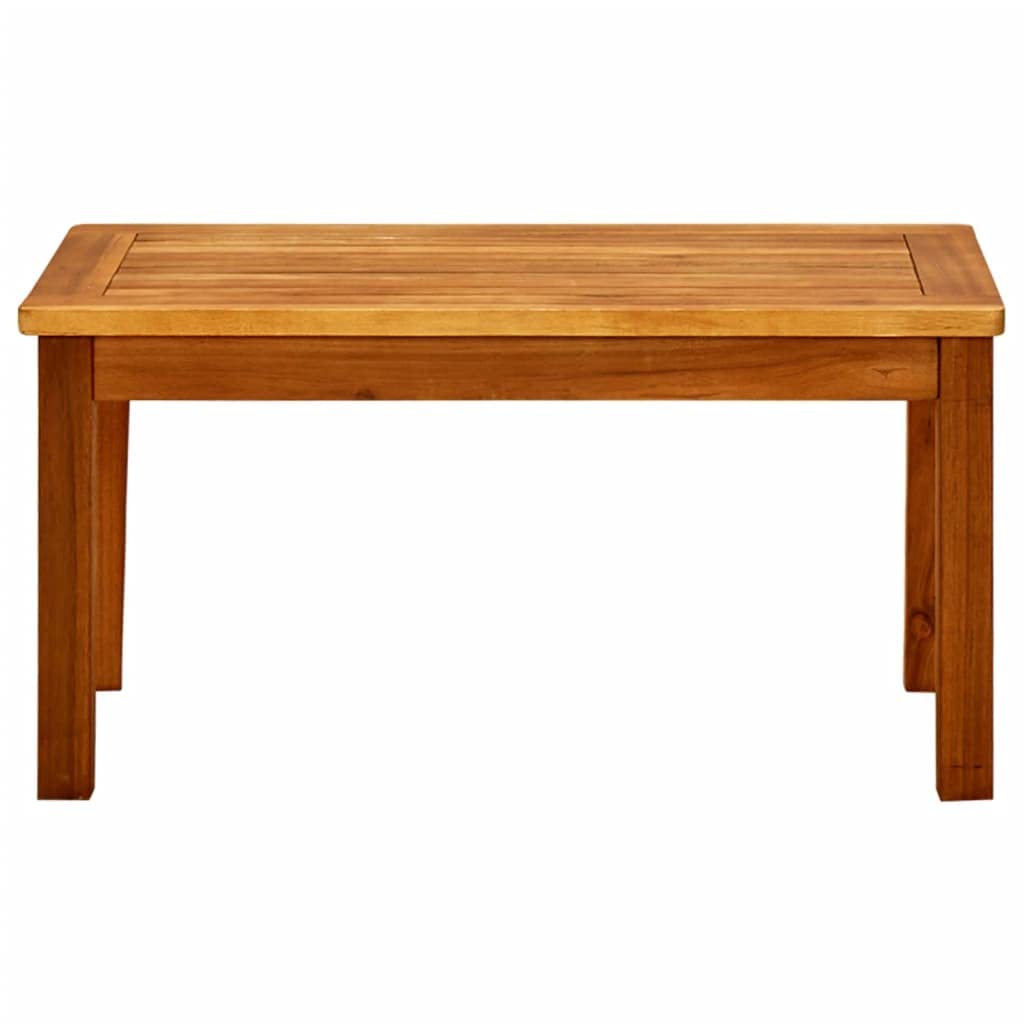 CHARMMA 40-inch Outdoor Coffee Table - Solid Acacia Wood with Natural Oil Finish, Modern Rectangle Side Table for Patio, Garden, Balcony, Poolside & Deck (27.6 x 15.7 x 14.2 inches) - Perfect for Outdoor Relaxation, Entertaining Guests & Poolside Lounging
