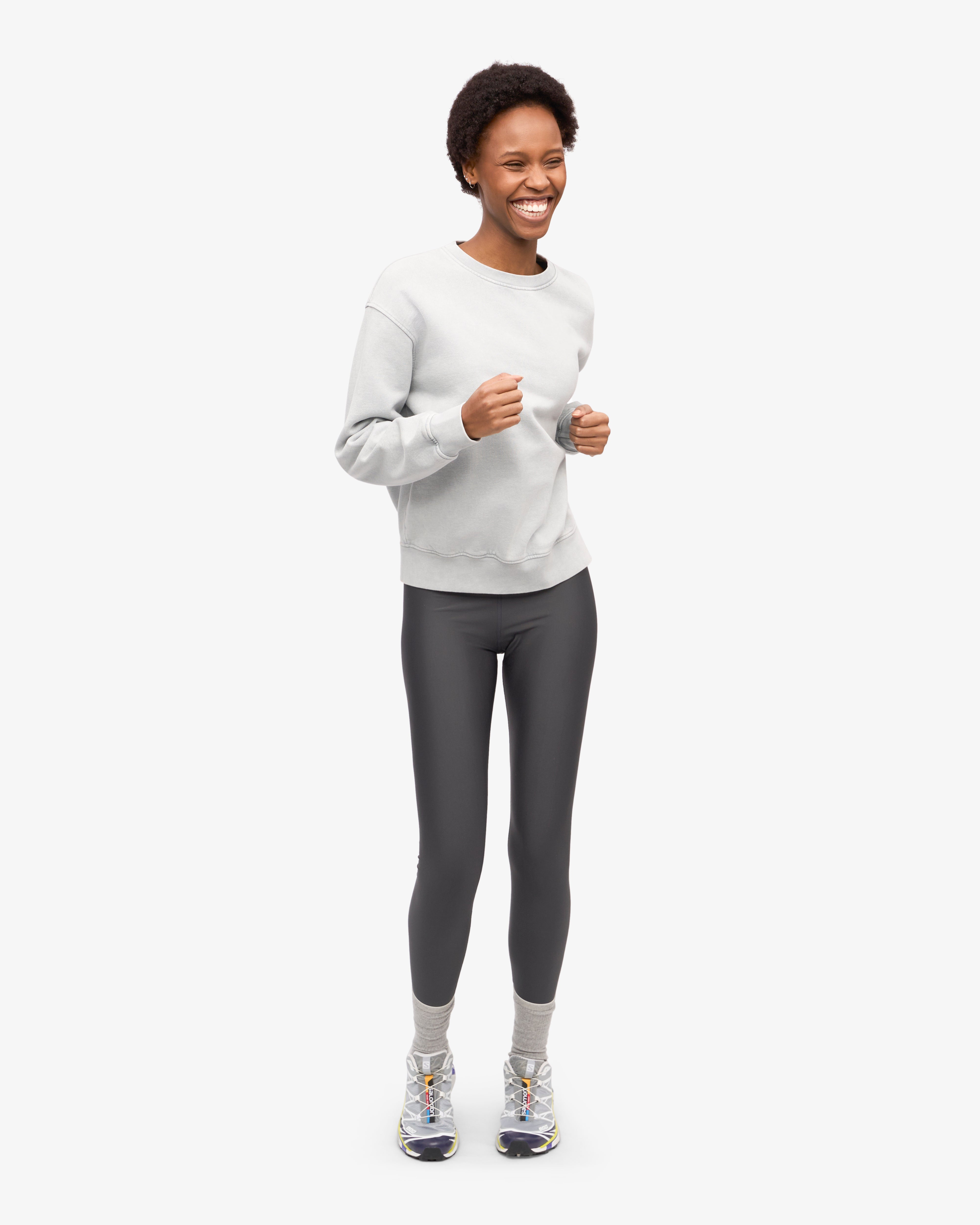 Organic Cotton Women's Classic Crew Neck T-Shirt - Faded Grey - Soft & Comfortable for Casual Wear, Lounge & Everyday Outfits