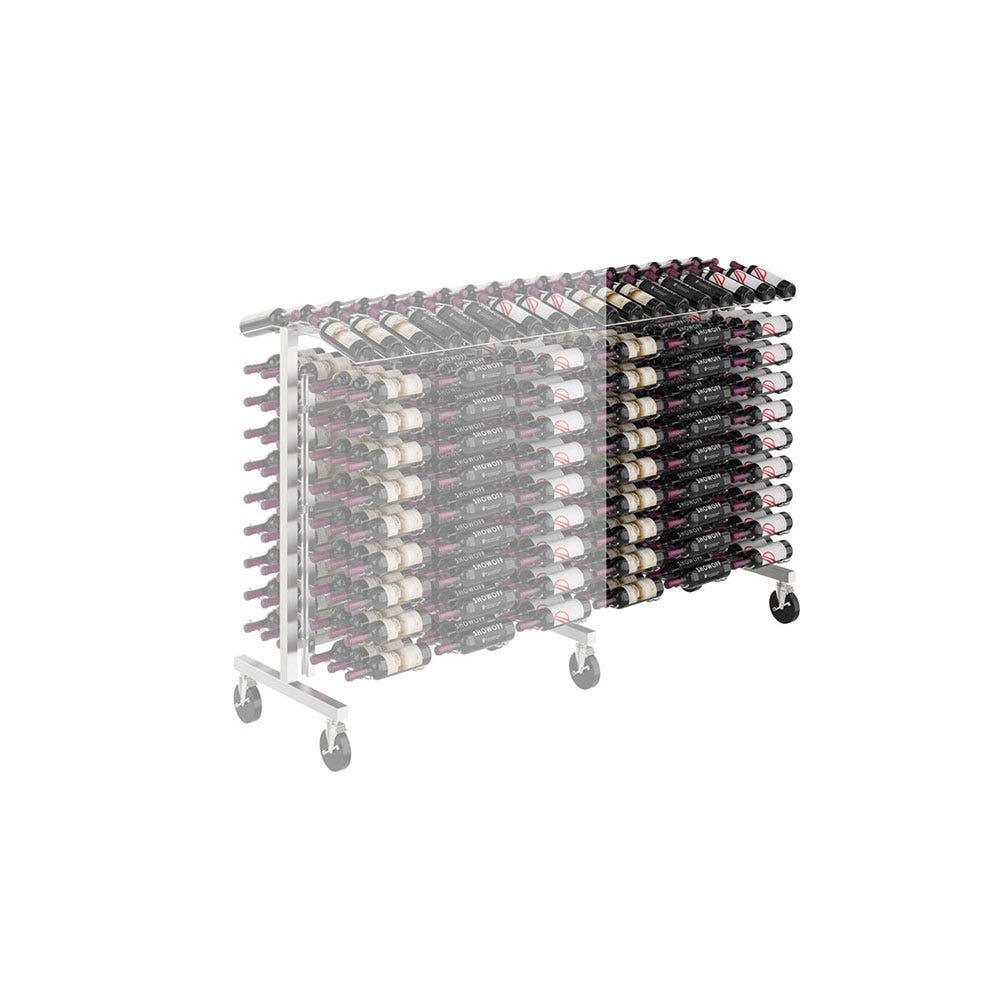180 Bottle 3 Foot Island Wine Display Extension - Perfect for Liquor Stores, Bars, and Home Wine Cellars