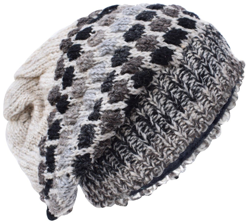 Warm Fleece-Lined Knit Beanie Hat for Men & Women - Soft Gheri Wool Winter Hat in Multiple Colors - Perfect for Skiing, Snowboarding & Outdoor Activities