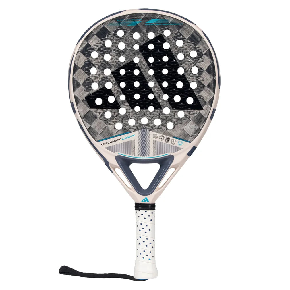 Premium Cross It Light 3.4 Padel Racquet - White | Professional Padel Tennis Racket for Adults | Perfect for Competitive Play & Training Sessions