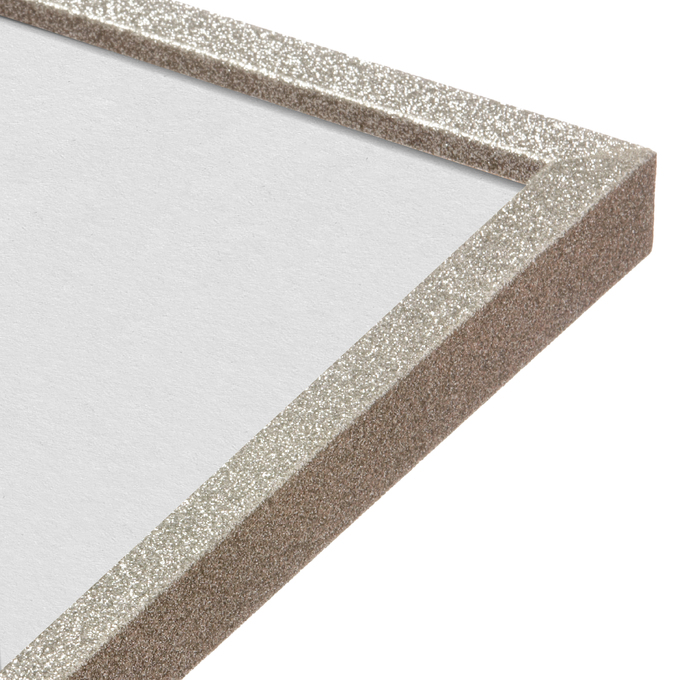 Diamond Dust Glitter Wall Frames - Set of 4 Photo Frames for Home Decor, Bedroom, Living Room & Office | Sparkling Glitter Picture Frames for Wall Display