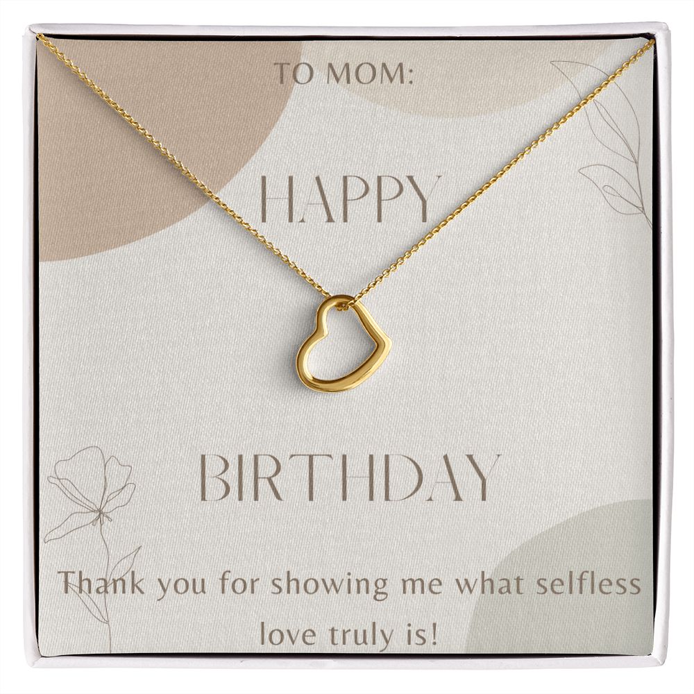 Heart Necklace for Mom - Sterling Silver or 14K Gold Pendant Gift for Mother's Birthday, Anniversary, Valentine's Day - Perfect for Special Occasions & Everyday Wear