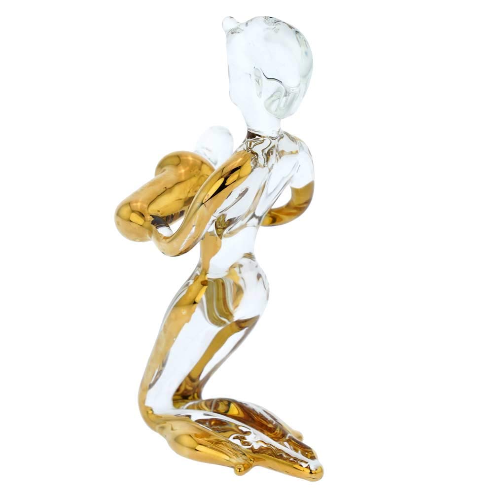 Authentic Murano Glass Aquarius Zodiac Sign Figurine - Handmade in Venice, Italy | Perfect for Home Decor, Astrology Gifts & Zodiac Collections