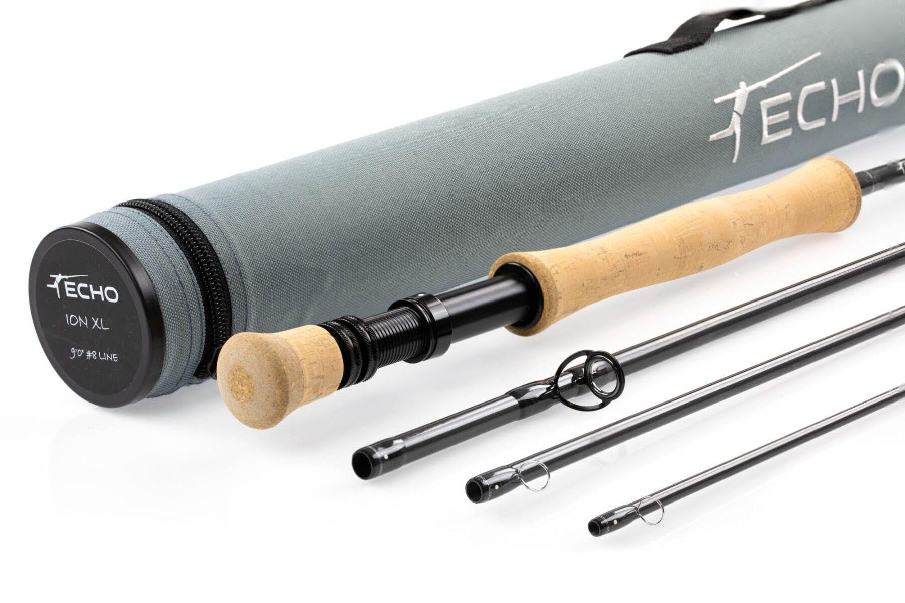ECHO ION-XL Fly Fishing Rod - Premium Lightweight Graphite Fly Rod for Freshwater & Saltwater - Perfect for Trout, Bass, and Salmon Fishing in Rivers, Lakes, and Streams