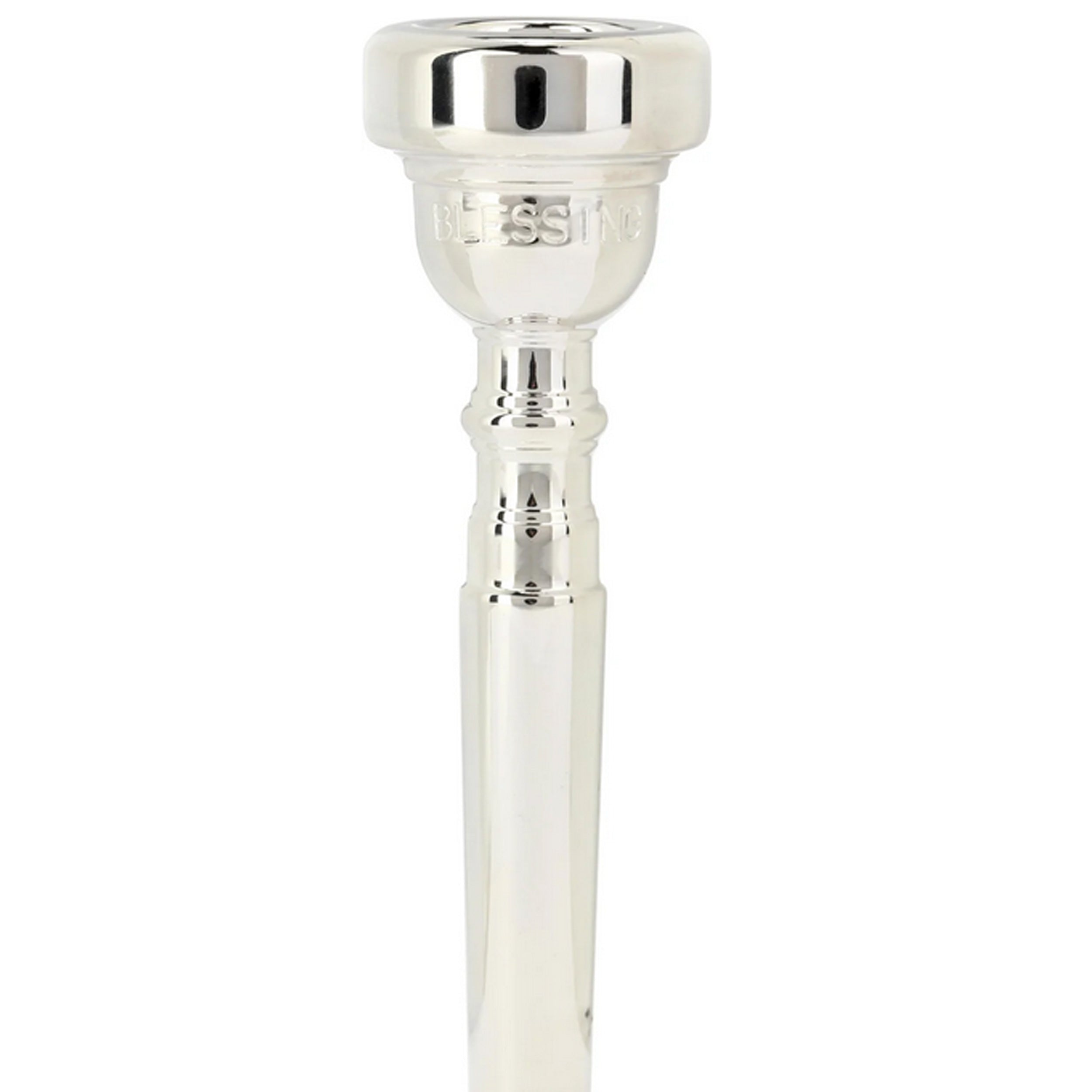 Blessing Trumpet Mouthpiece 1.5C Silver Plated - Professional Brass Instrument Accessory for Trumpet Players, Band Performances & Music Practice