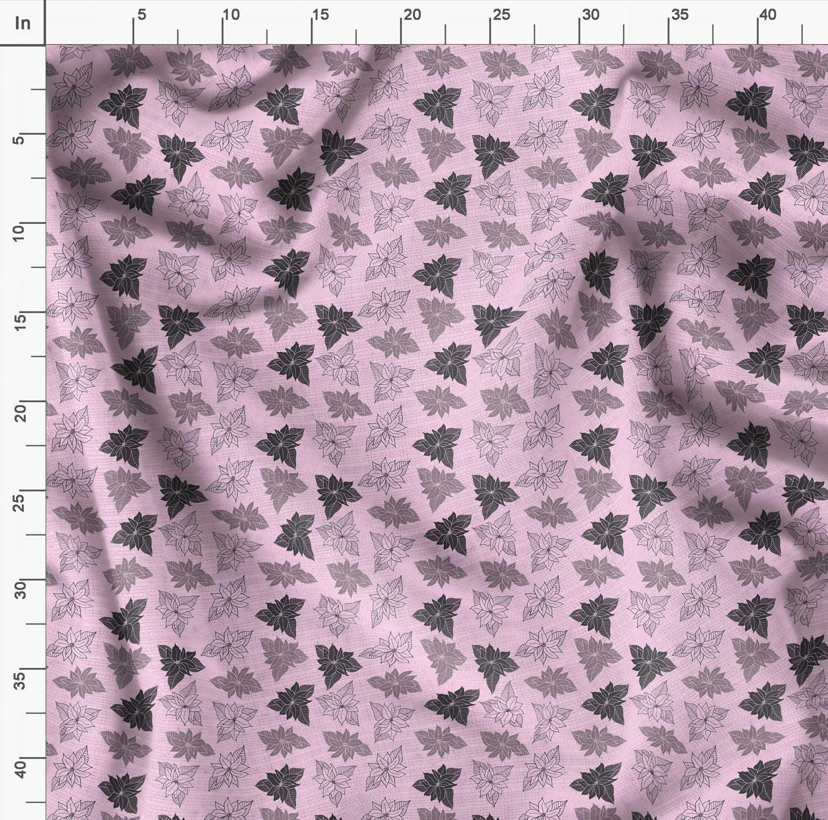 Soimoi Moss Georgette Pink Fabric by The Yard - 42 Inch Wide - Arbatax Lily Floral Printed Fabric for Dresses, Curtains & Home Decor | Elegant & Exotic Fashion Fabric for DIY Sewing Projects