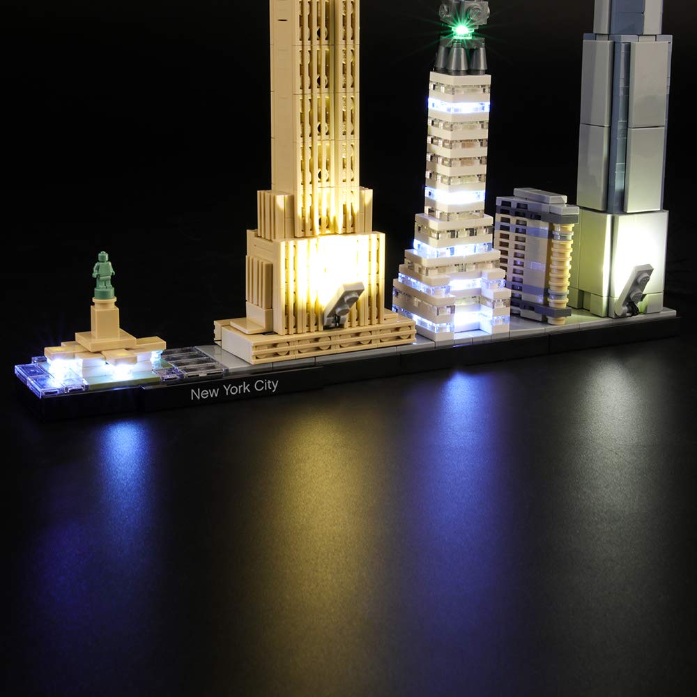 LIGHTAILING LED Light Kit for LEGO Architecture New York City Skyline 21028 Building Blocks Model - DIY Lighting Set (Model Not Included) | Perfect for Home Decoration, Gift Ideas & LEGO Enthusiasts