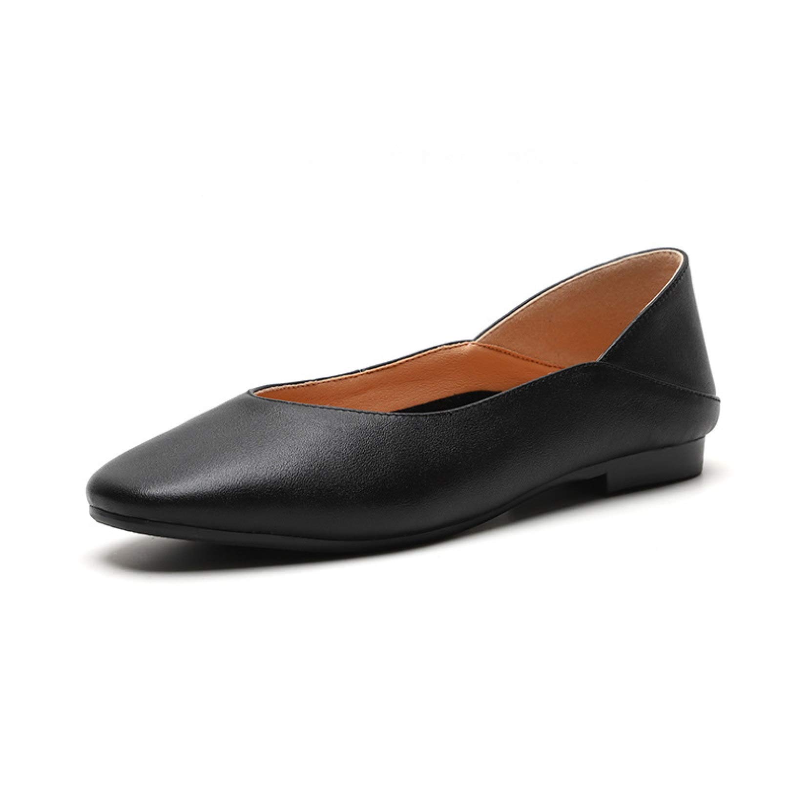 QSCQ Women's Comfortable PU Leather Slip-On Loafers - Square Toe Mules, Two-Way Wear Slippers for Casual & Dressy Outfits | Perfect for Office, Walking & Daily Wear