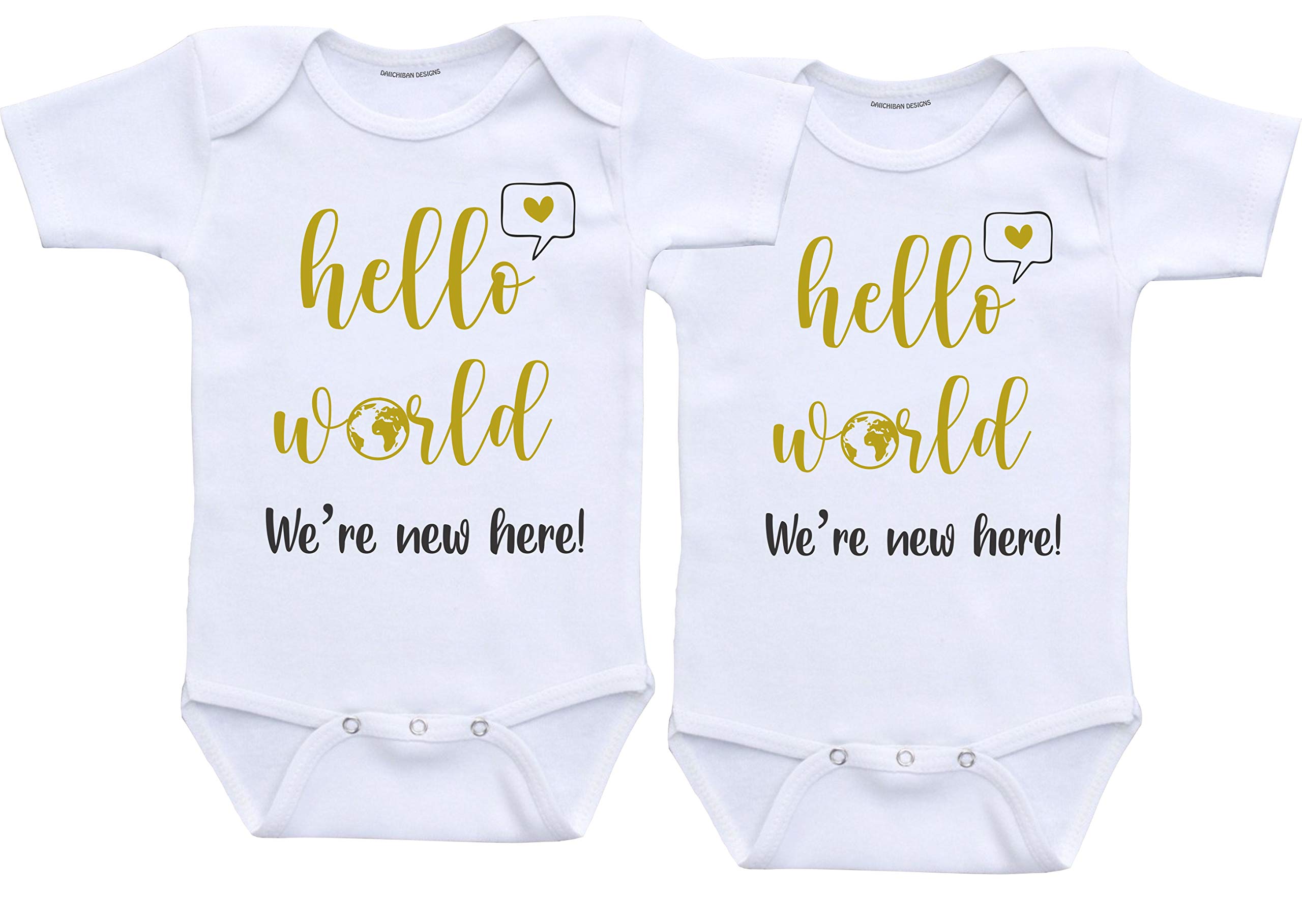 Adorable Twin Baby Clothes Set - Matching Outfits for Boys & Girls | Perfect Baby Shower Gifts & Newborn Photo Outfits