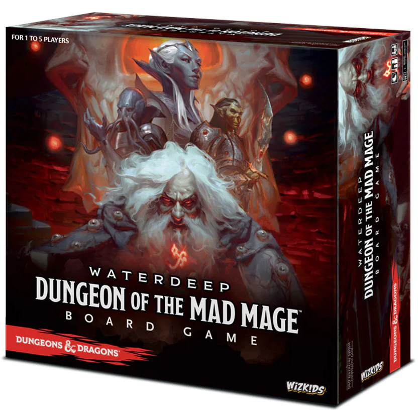 Dungeons & Dragons: Waterdeep Dungeon of the Mad Mage - Fantasy Adventure Board Game for Adults & Teens - Perfect for Game Nights & RPG Campaigns