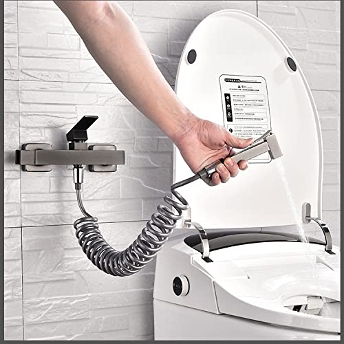 Premium Brass Handheld Toilet Sprayer Set - Adjustable Bathroom Bidet Shower Head with Self-Cleaning Nozzle | Perfect for Hygiene, Baby Care & Pet Cleaning