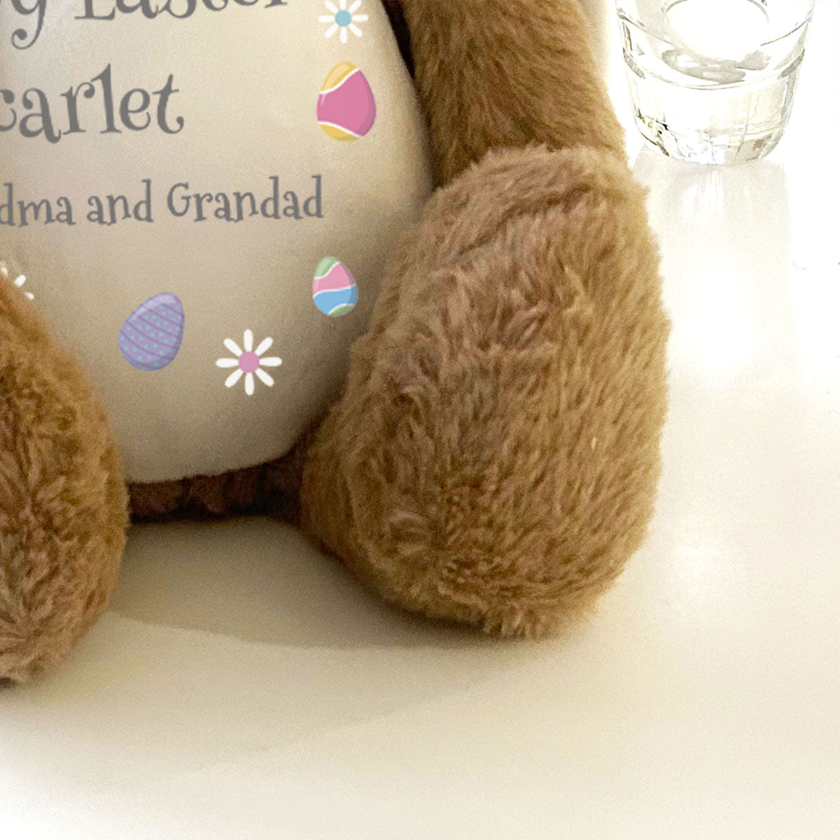 Personalized Voice Message Easter Bunny Plush Toy - Brown - Perfect for Easter Gifts, Kids' Surprise Presents & Holiday Decorations