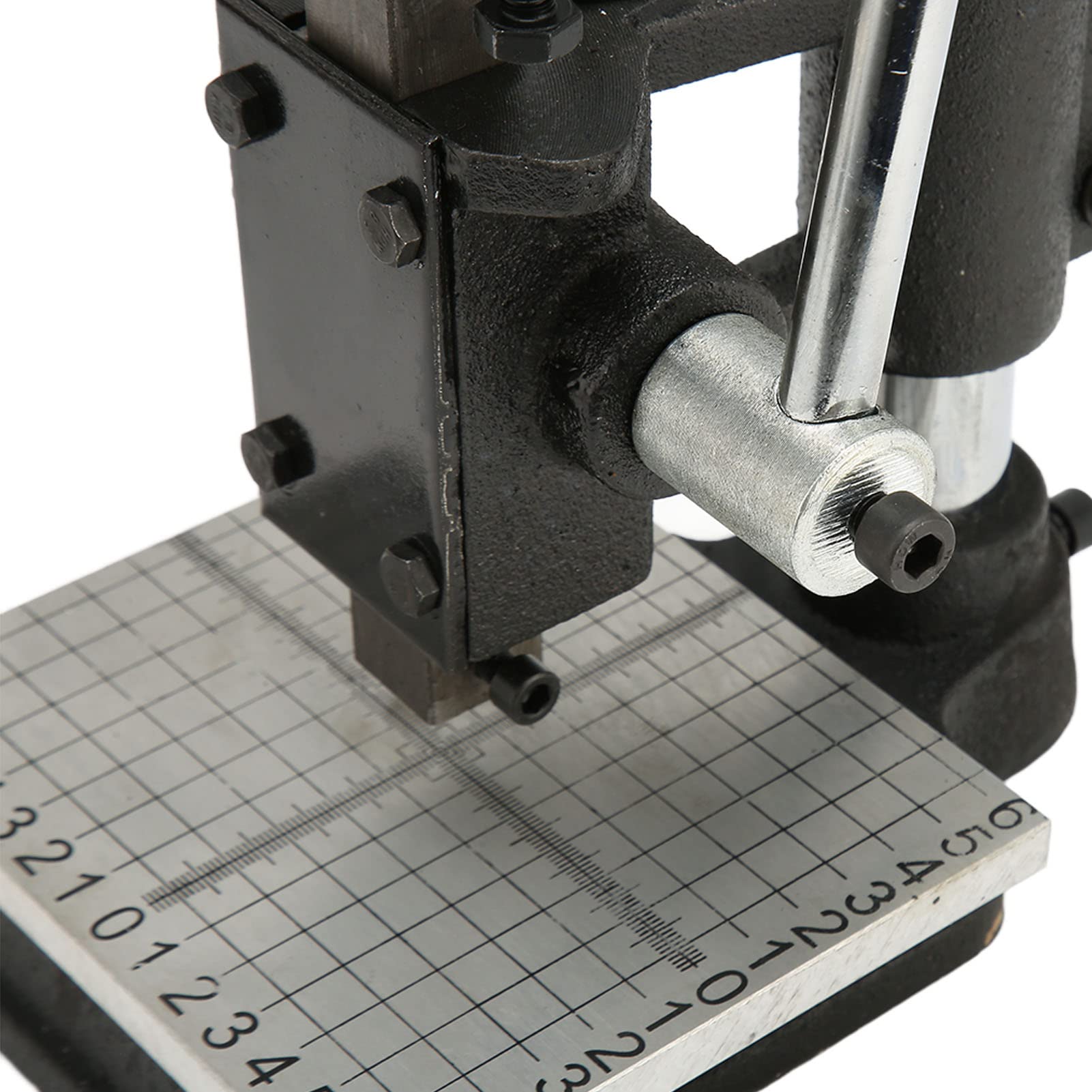 Heavy Duty Cast Iron Hand Press Machine - Manual Punch Tool for Small Parts Processing | DIY Metalworking, Jewelry Making & Craft Projects