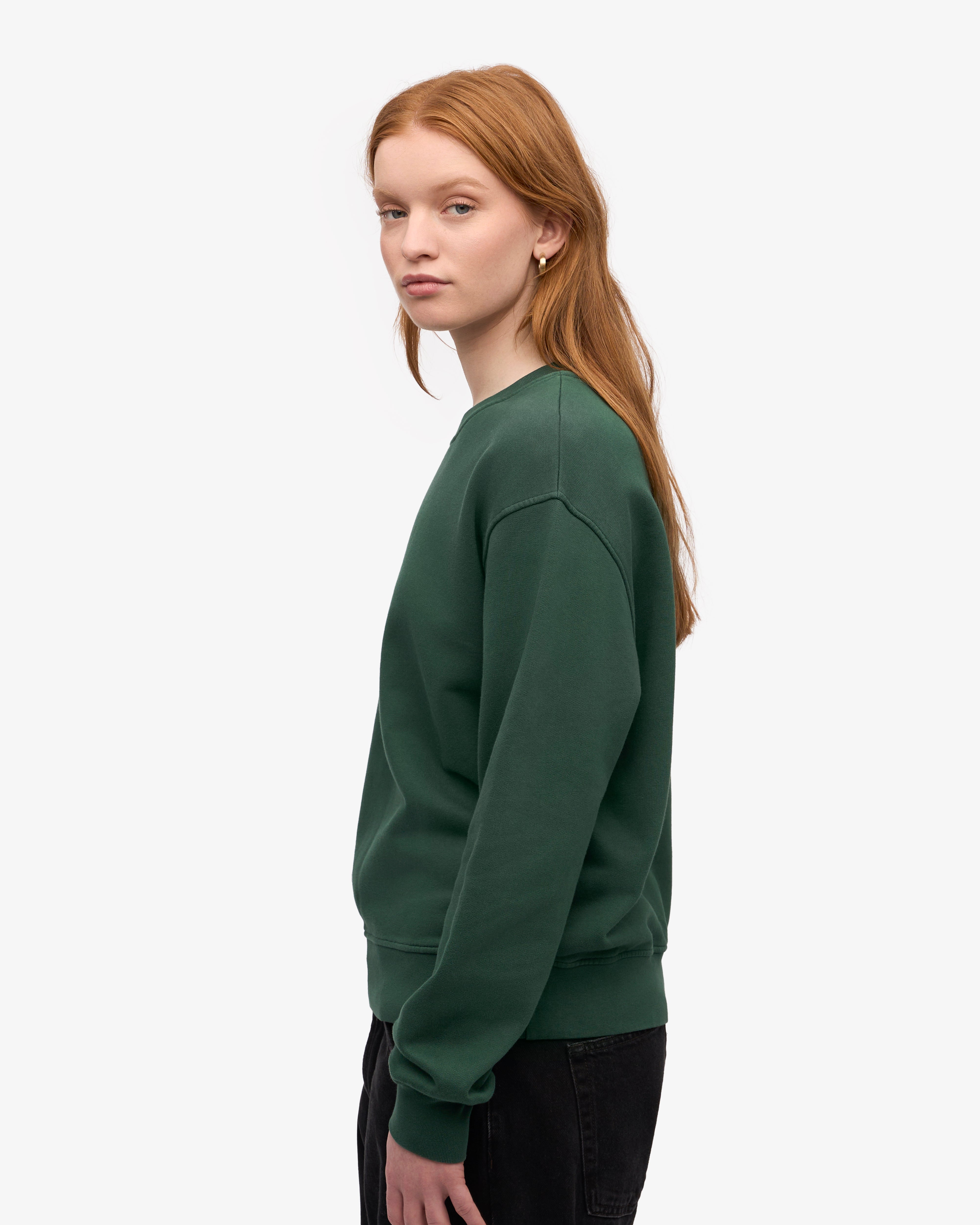 Women's Classic Organic Cotton Crew Neck T-Shirt - Emerald Green | Soft & Comfortable Casual Wear for Everyday Outfits