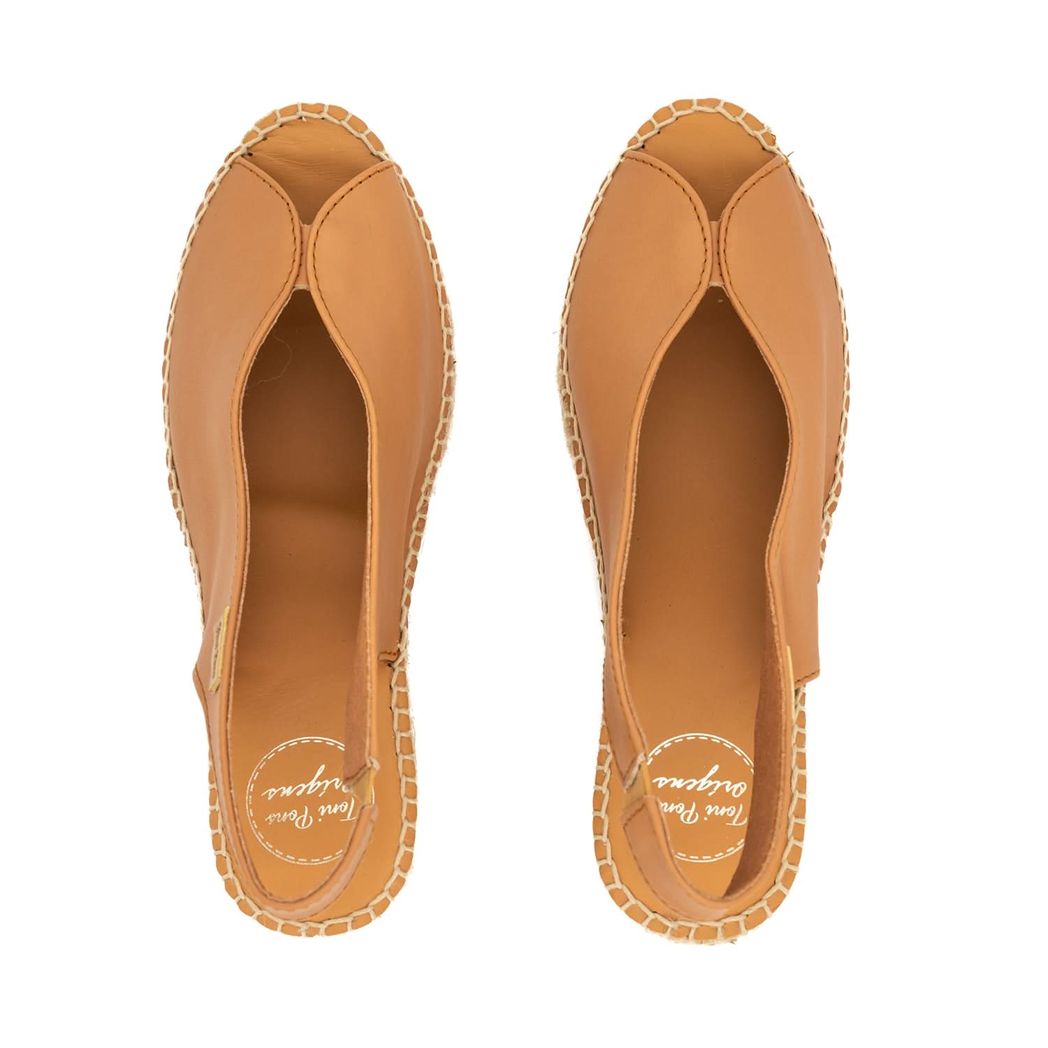 Women's Plain Leather Wedge Sandals - Laila P - Comfortable & Stylish for Casual Outings, Work & Summer Wear