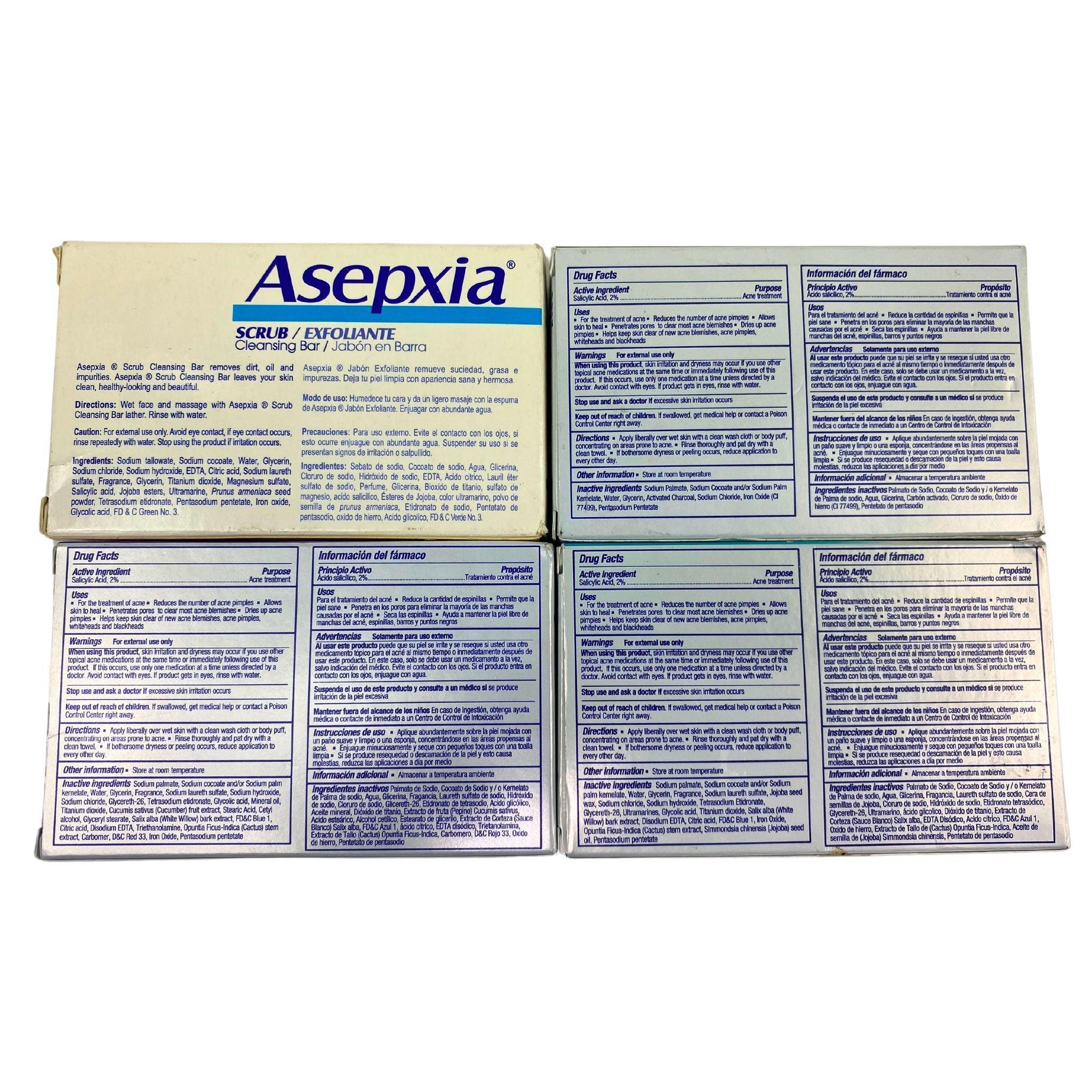 Asepxia Acne Bar Soap - 40-Piece Assorted Mix (4oz Each) | Gentle Cleansing for Oily & Acne-Prone Skin | Perfect for Daily Face & Body Wash
