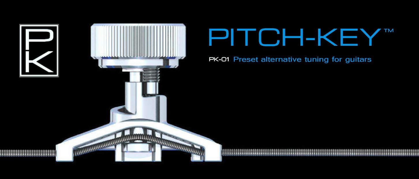 PK-01 Professional Drop Tuner for Electric Guitar - Accurate Chromatic Pitch Shifter with LCD Display - Perfect for Live Performances & Studio Recording